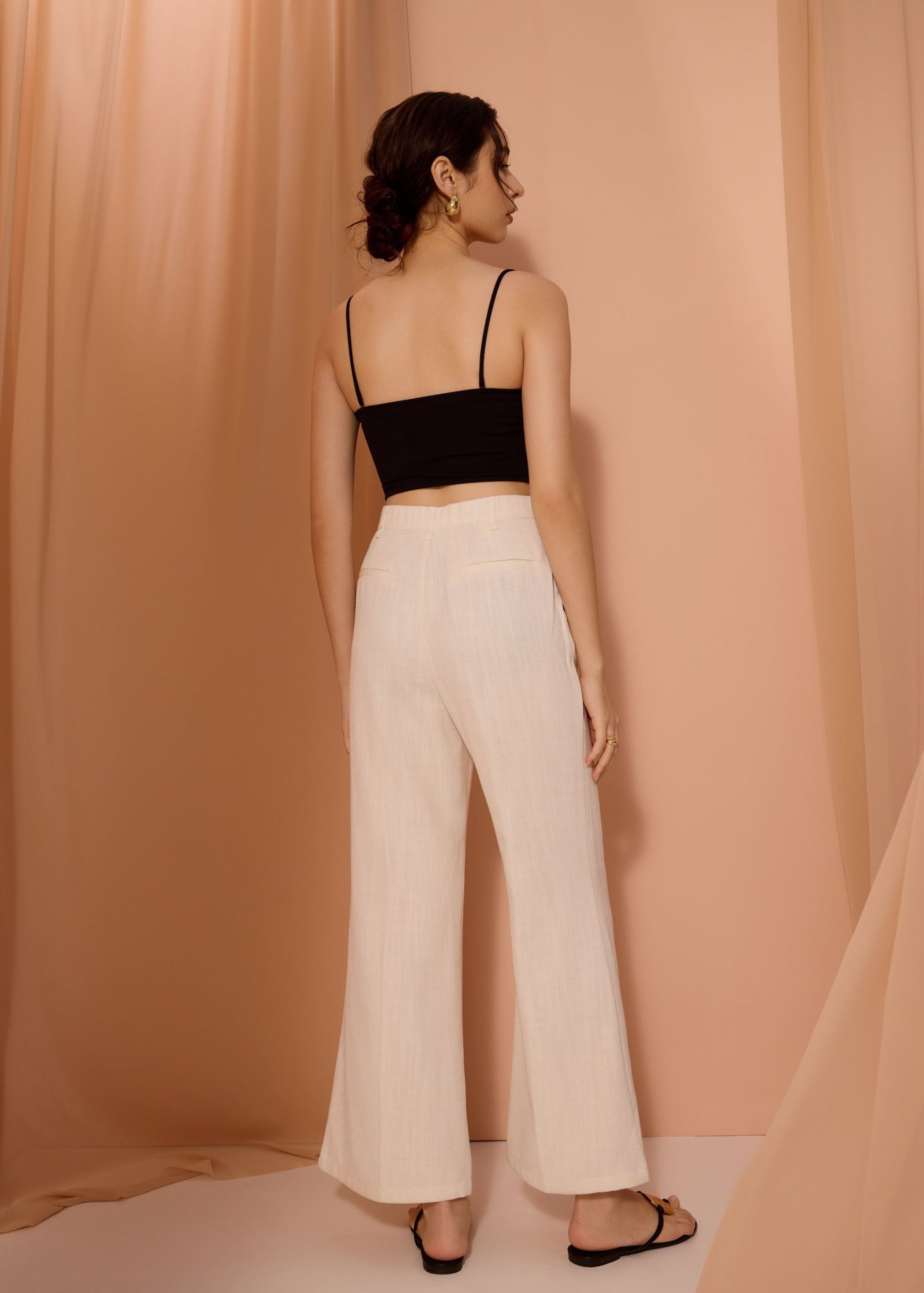Leggy??Pvara Textured Flare Pants - Image 14