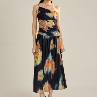 Toga Fit & Flare Dress in Summer Haze