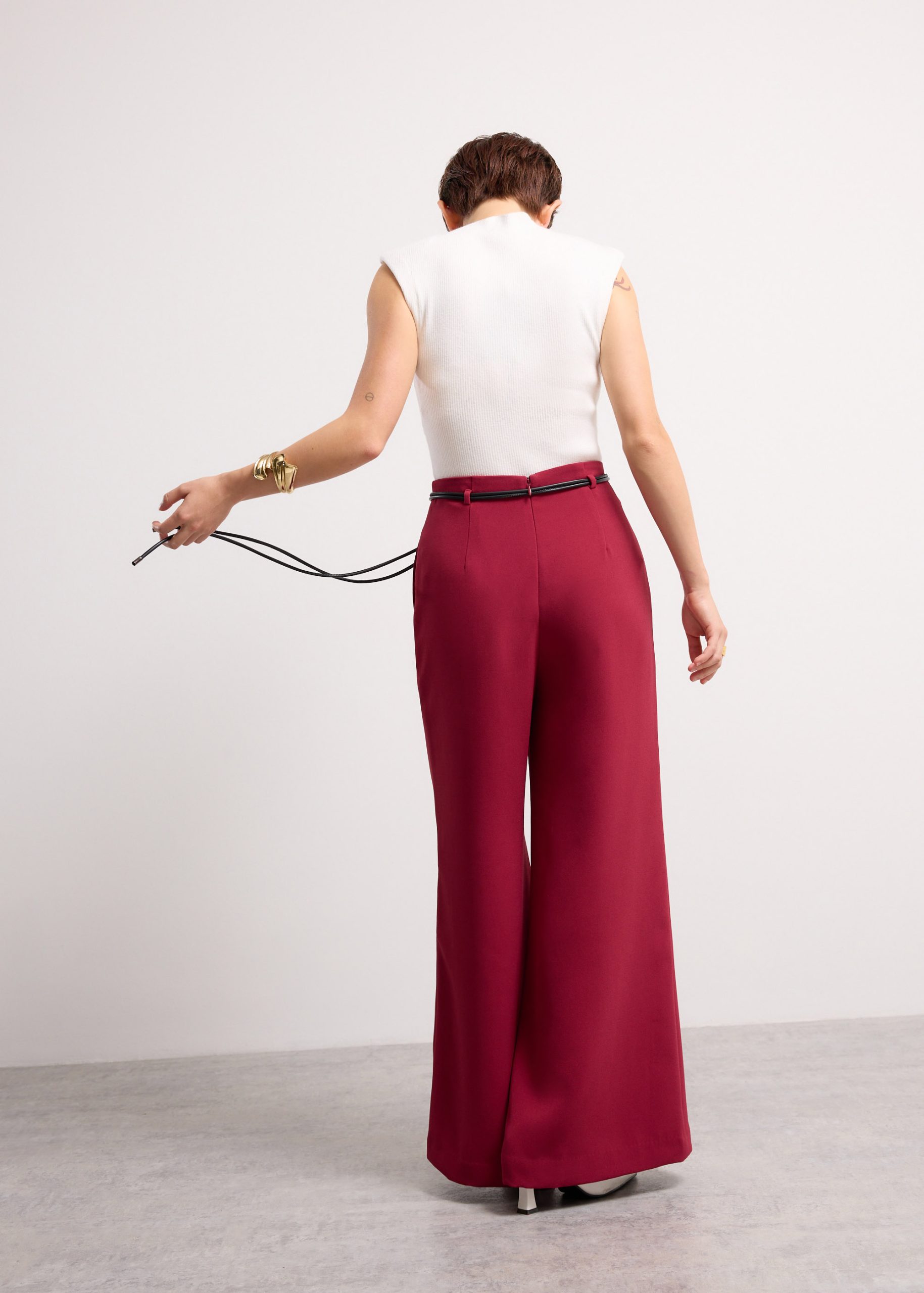 PETITE Leggy??Jules Tailored Crepe Palazzo Pants - Image 14