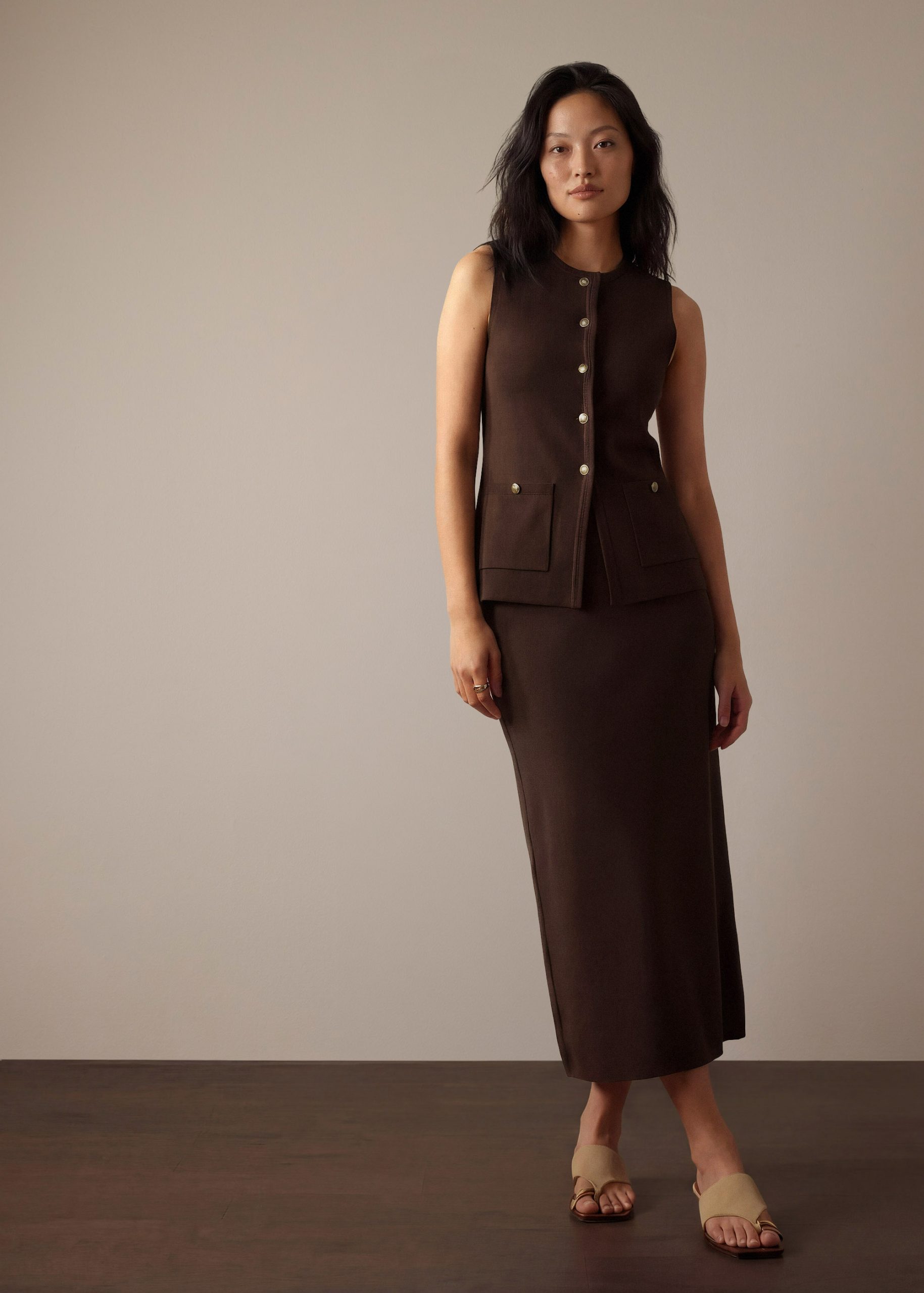 Ayami Knit A-line Midaxi Skirt
