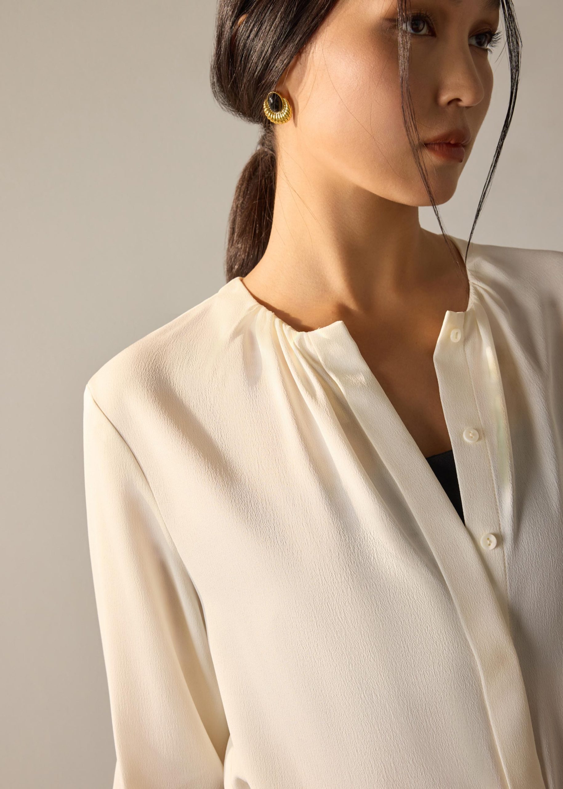 Kriti RuchedReady® Crepe Satin Blouse - Image 5