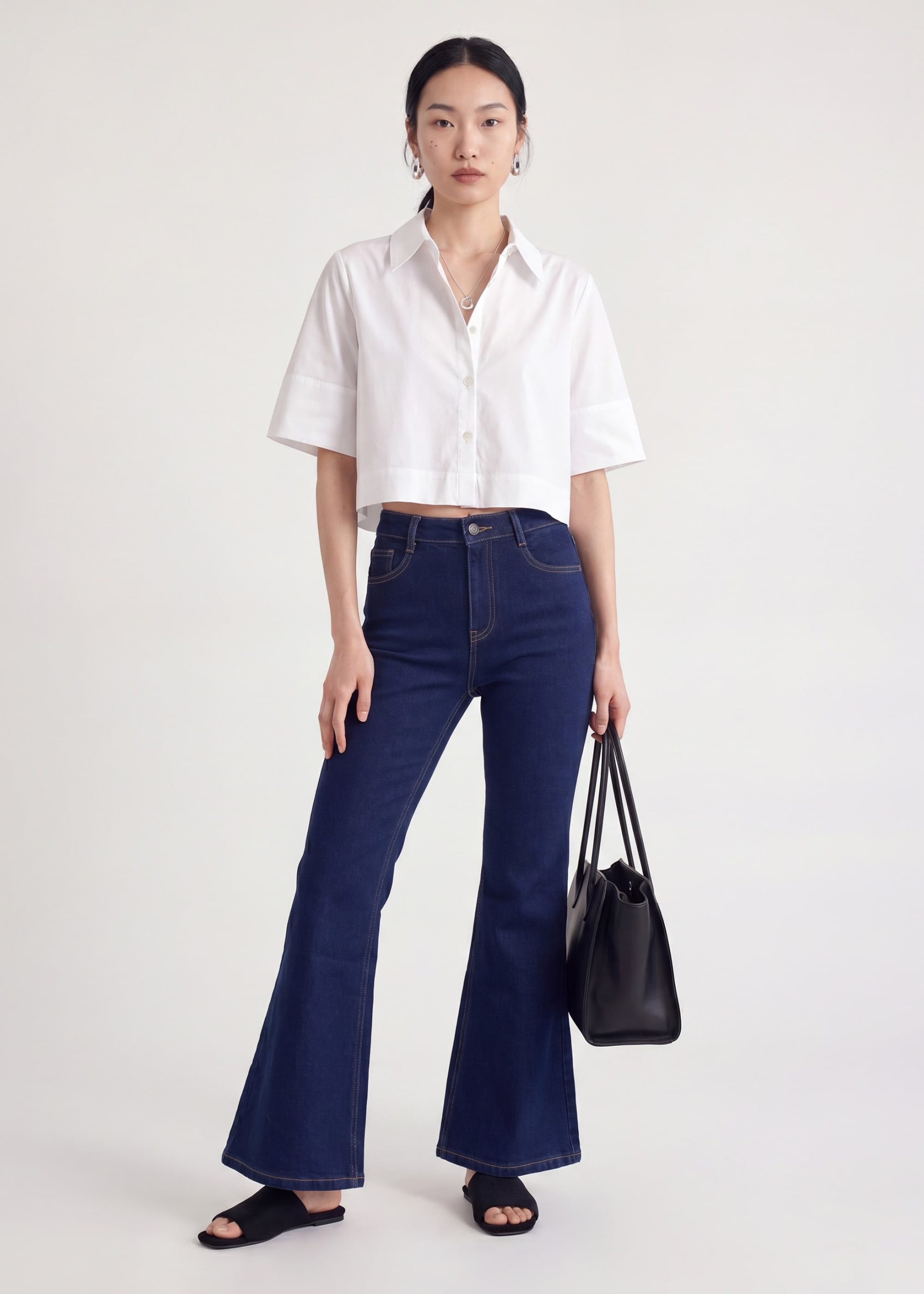 PETITE Addison Leggy??Kick Flare Jeans - Image 2