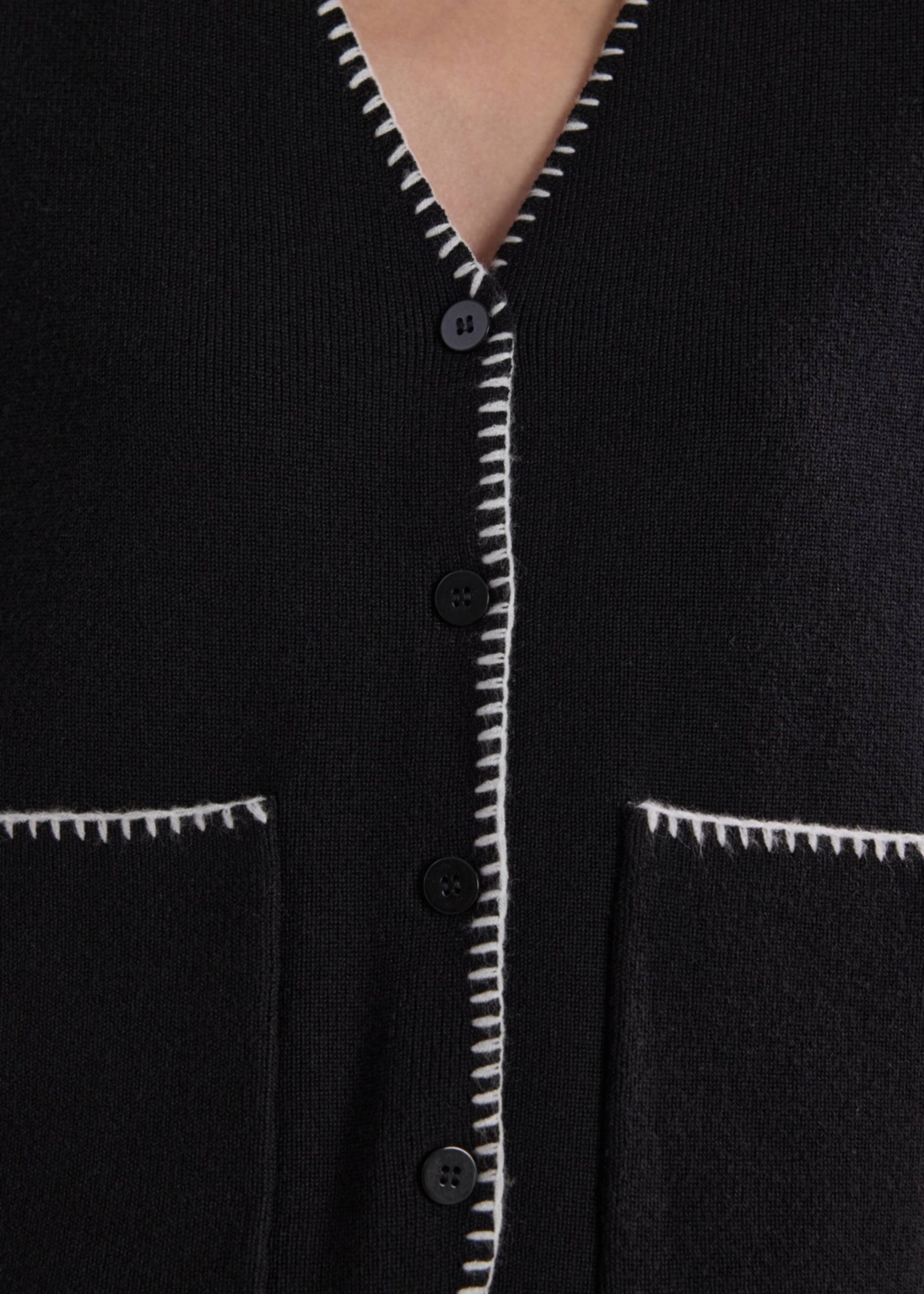 Blanket Stitch Knit Vest - Image 5