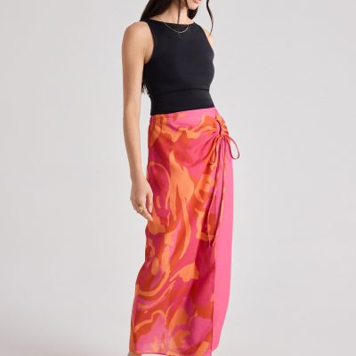 Printed Column Skirt