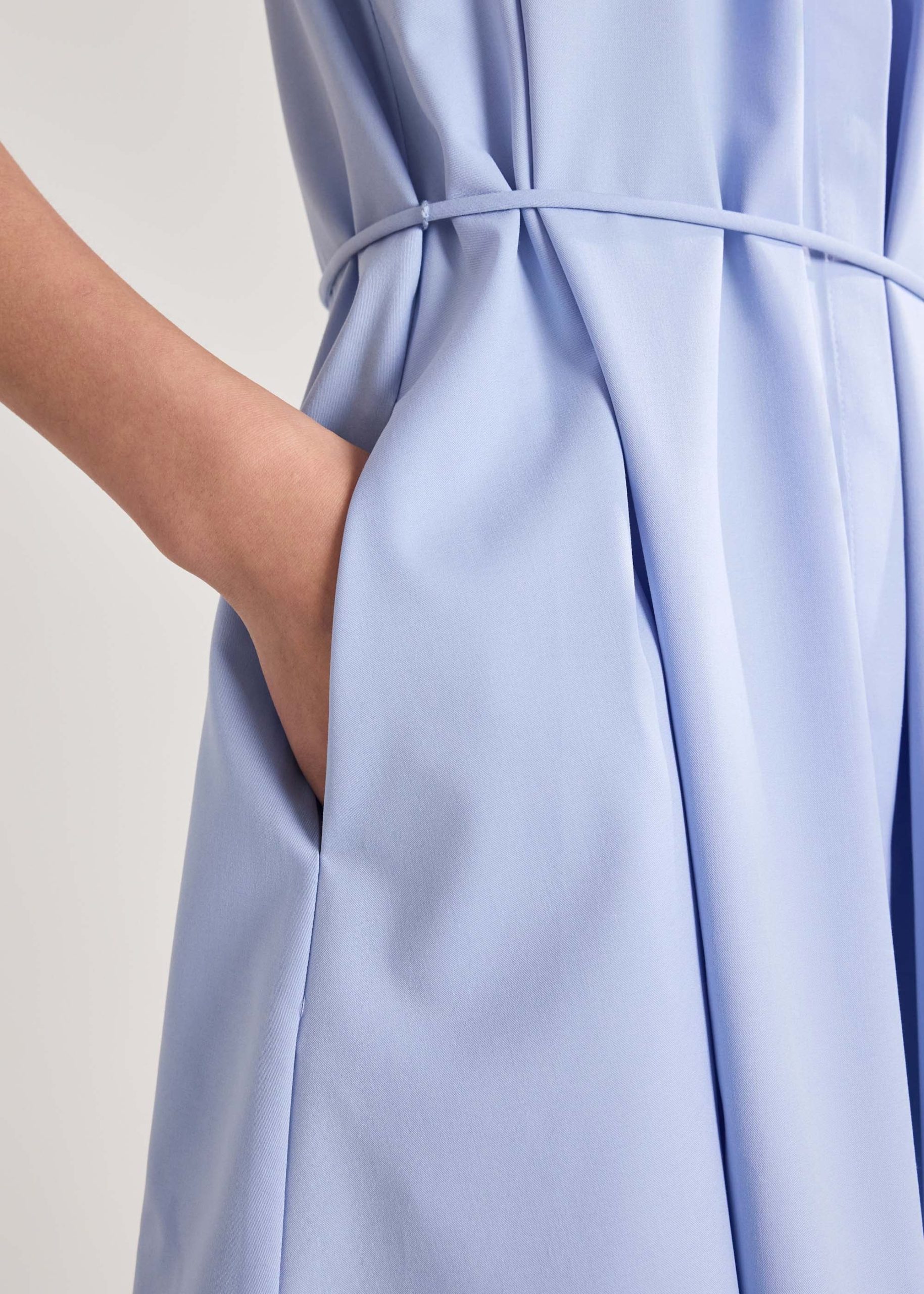 Poplin Ruched Dress - Image 13