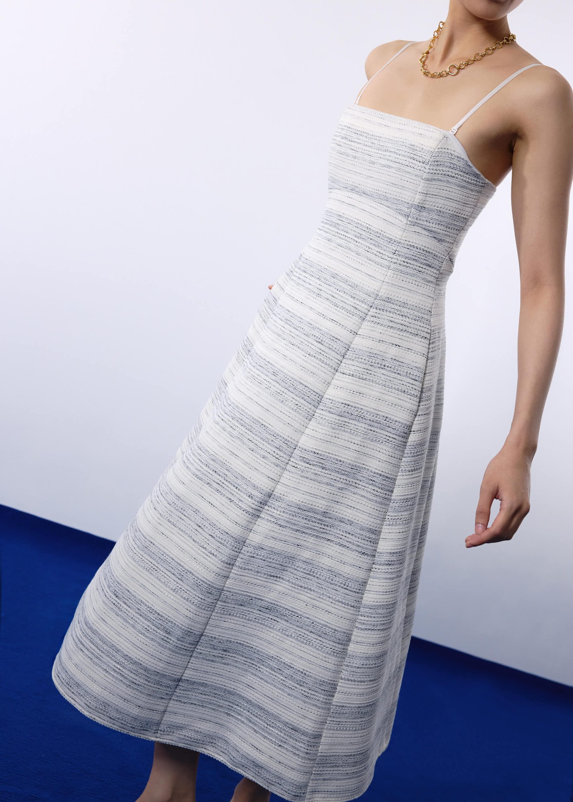 BraFree by LB Emma Multi-way Jacquard Tweed Fit & Flare Midaxi Dress - Image 12