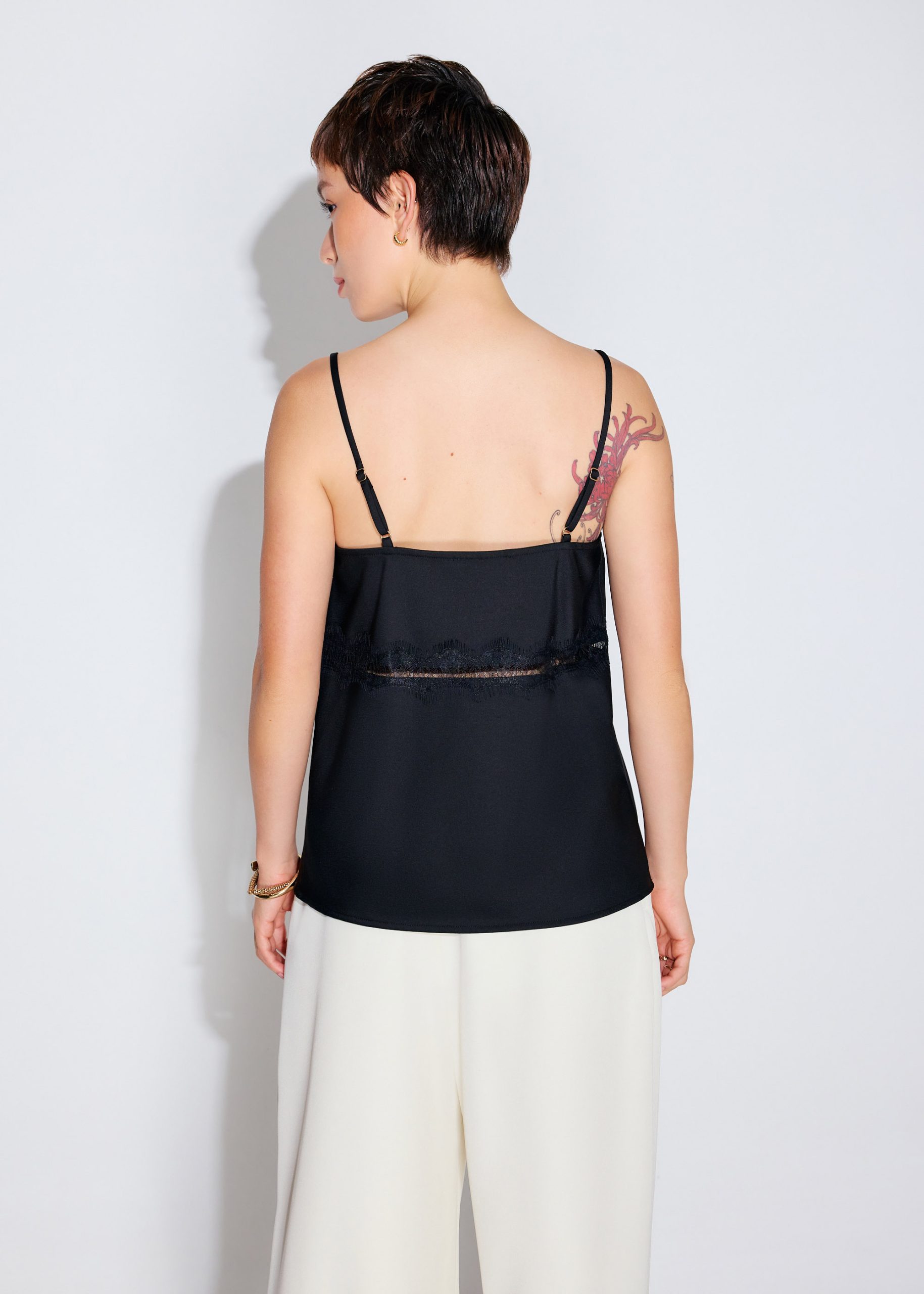 Lace Cut Out Camisole Top - Image 7