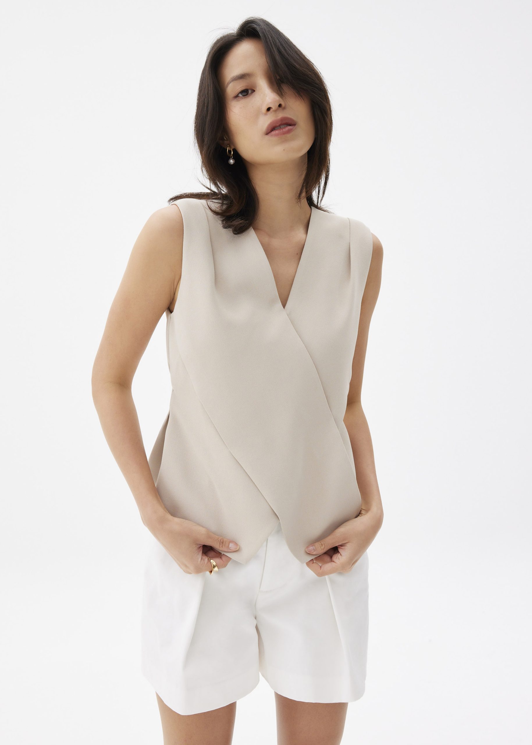 Mae Tailored Cross Over Top - Image 14