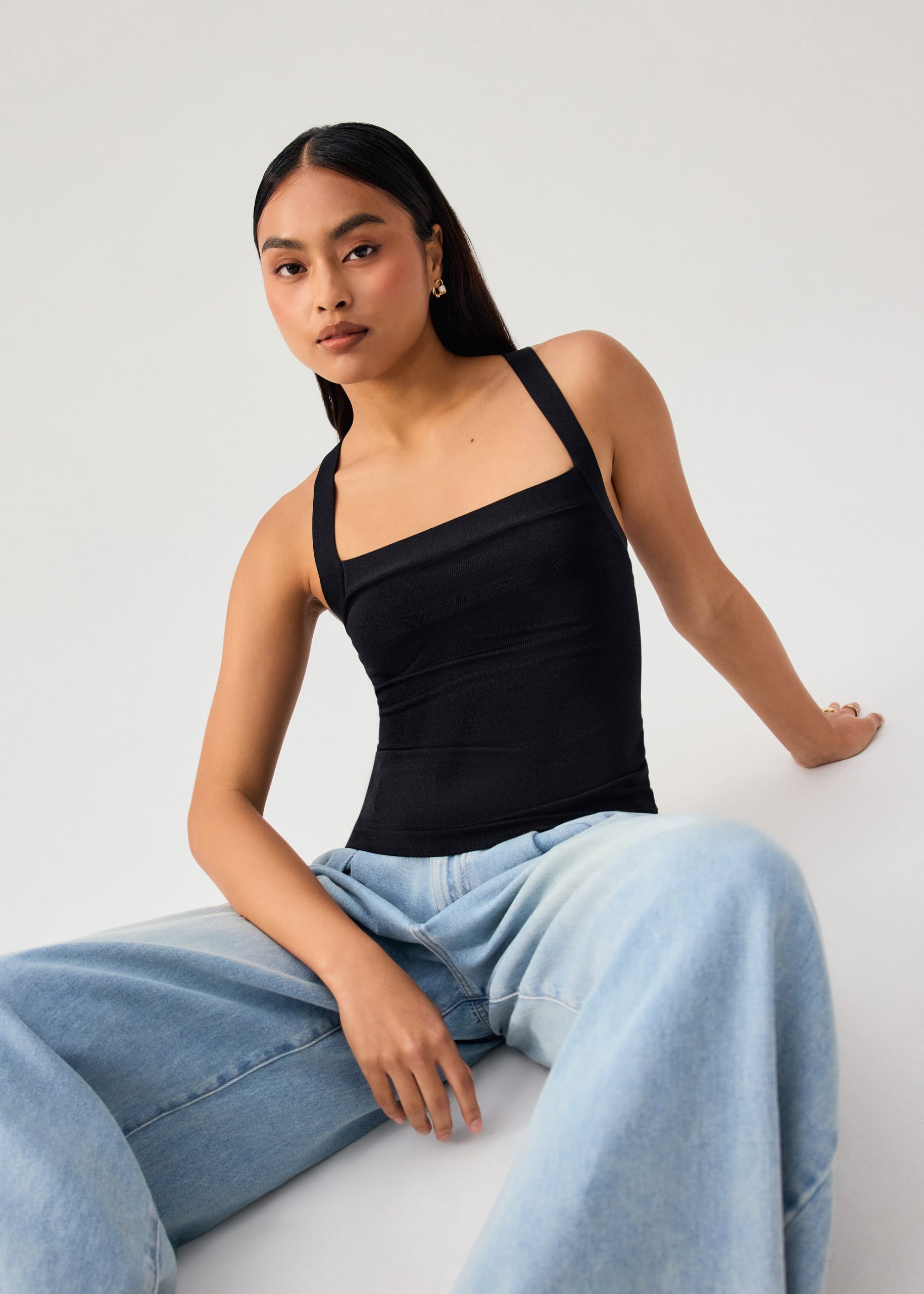 Tola Knit Cross Back Tank Top - Image 5