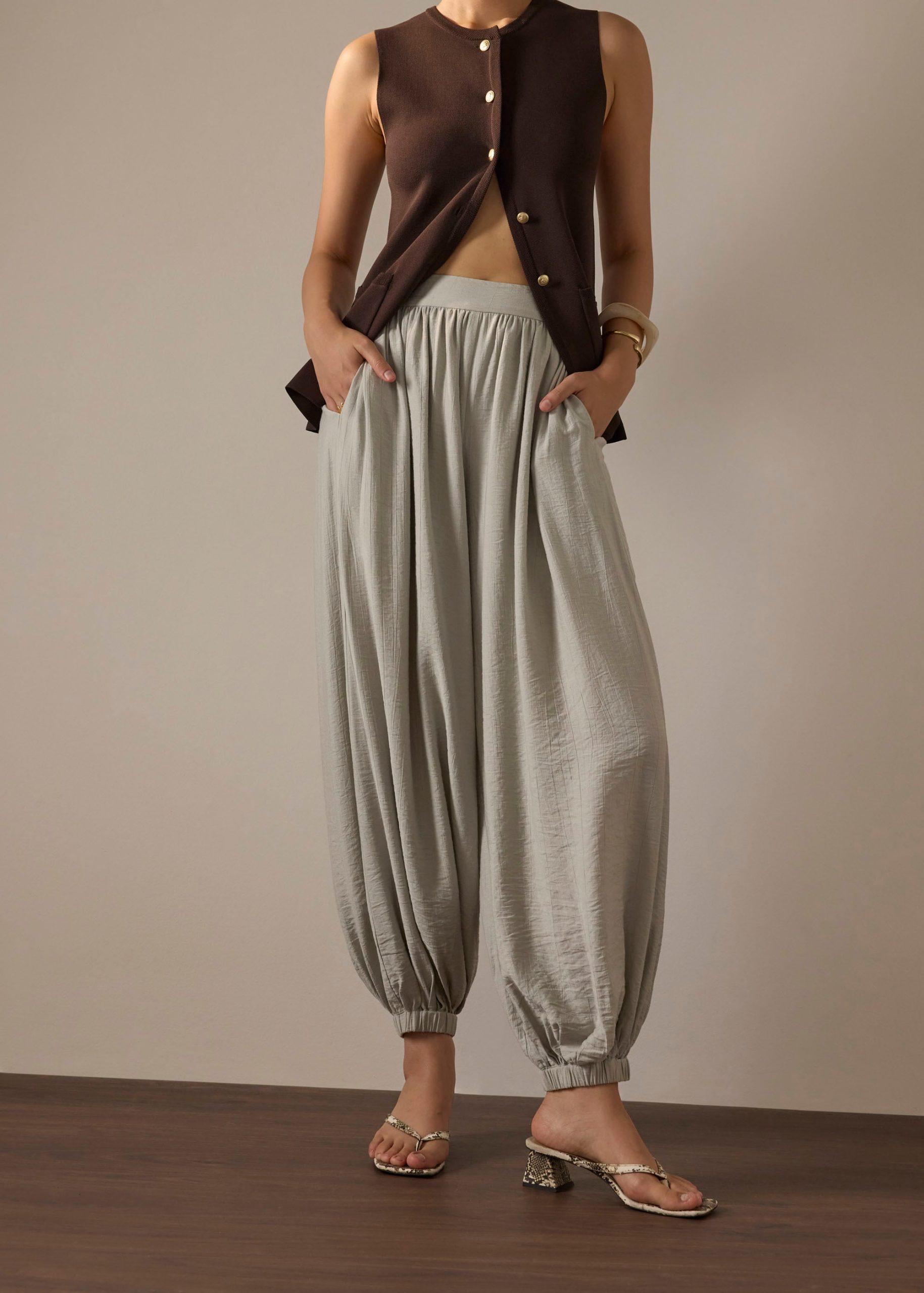 Cuffed Hem Cocoon Pants - Image 7