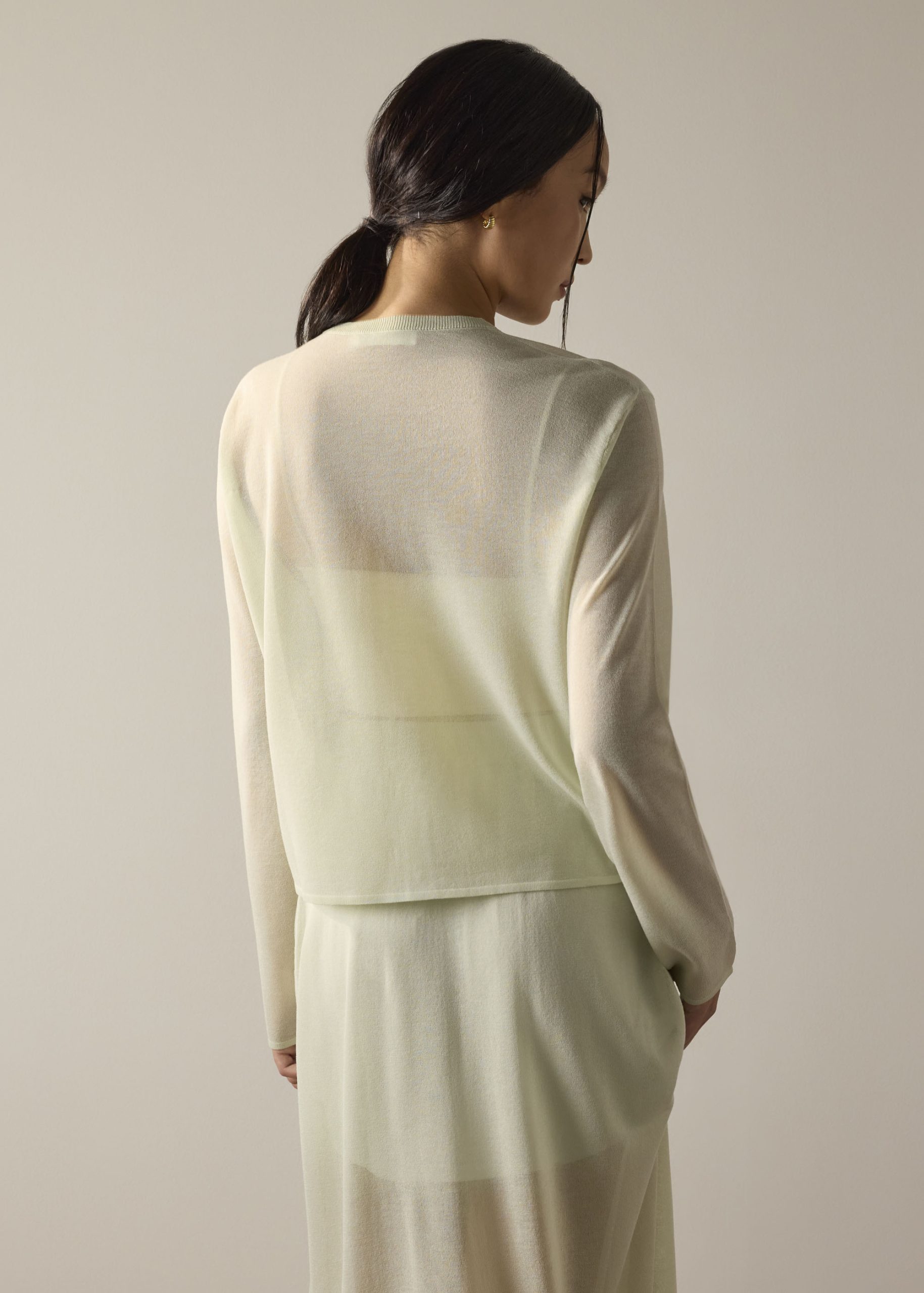 Rocio Sheer Knit Cardigan - Image 5