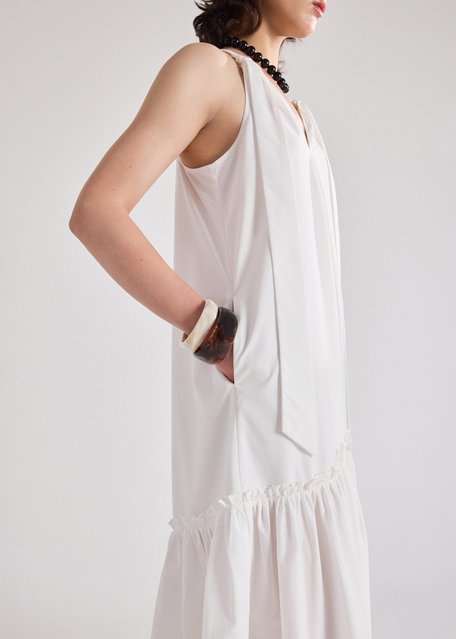 V-neck Trapeze Dress - Image 5