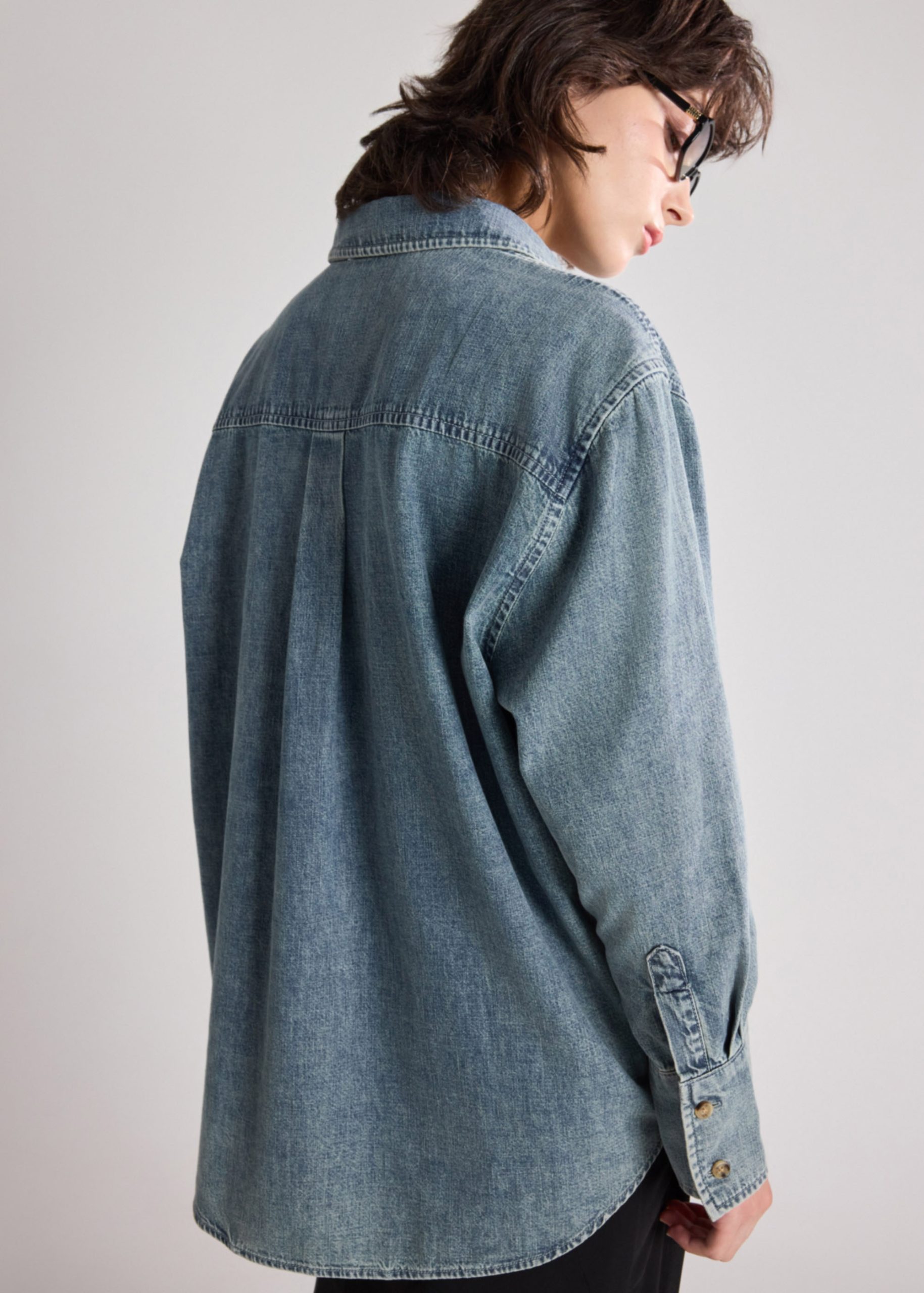 Oversized Denim Shirt - Image 13