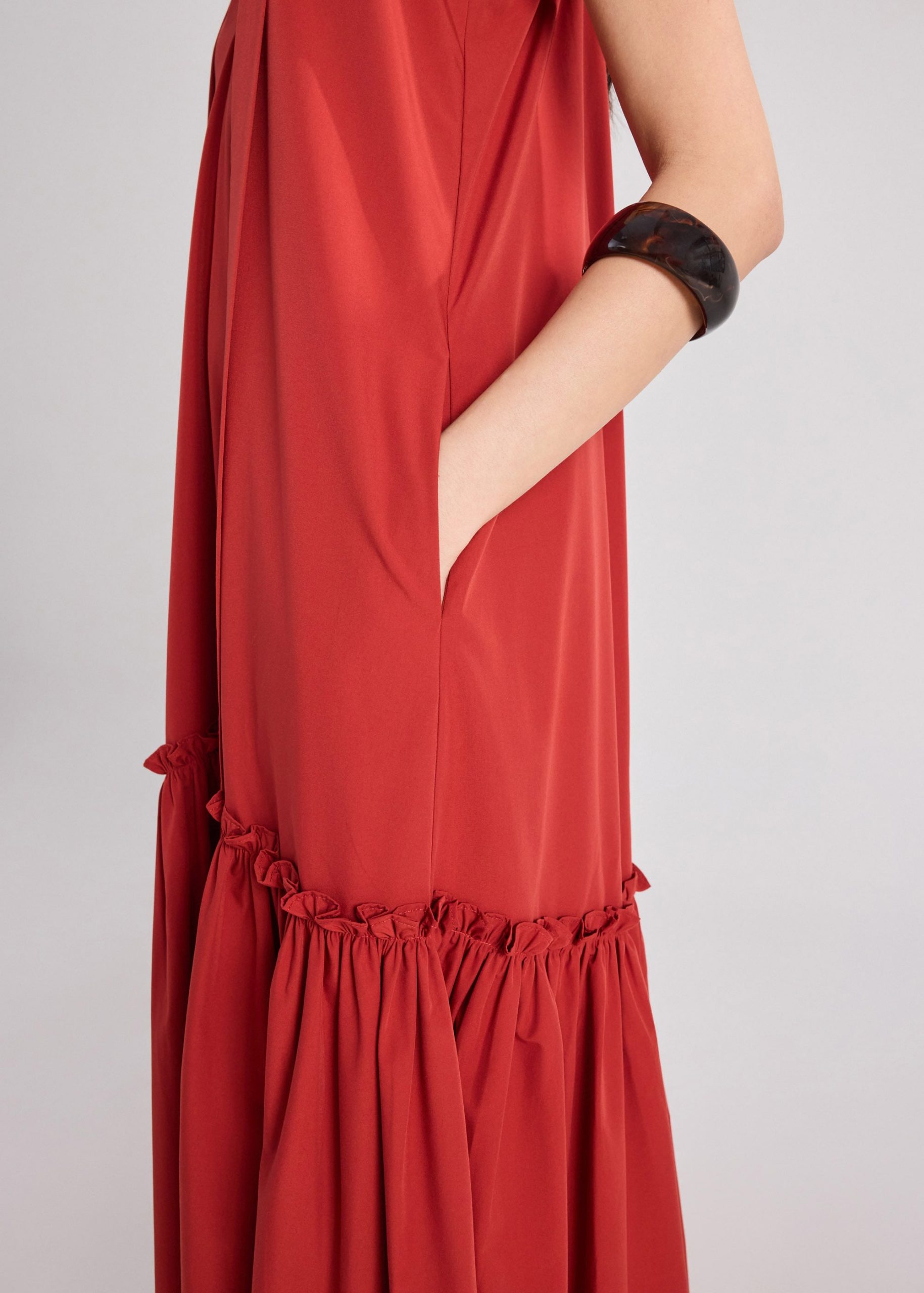 V-neck Trapeze Dress - Image 20