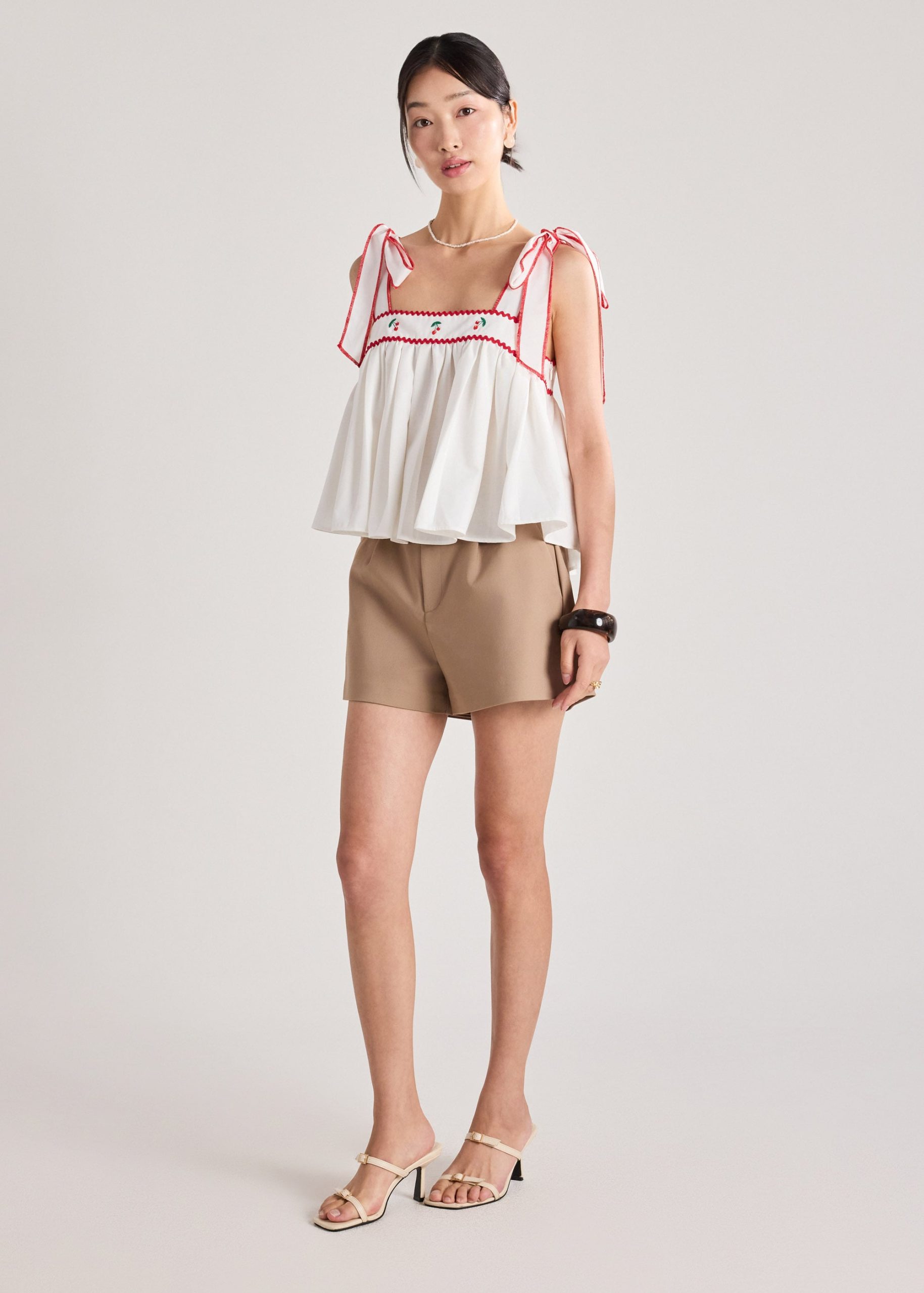 Embroidered Babydoll Top - Image 2