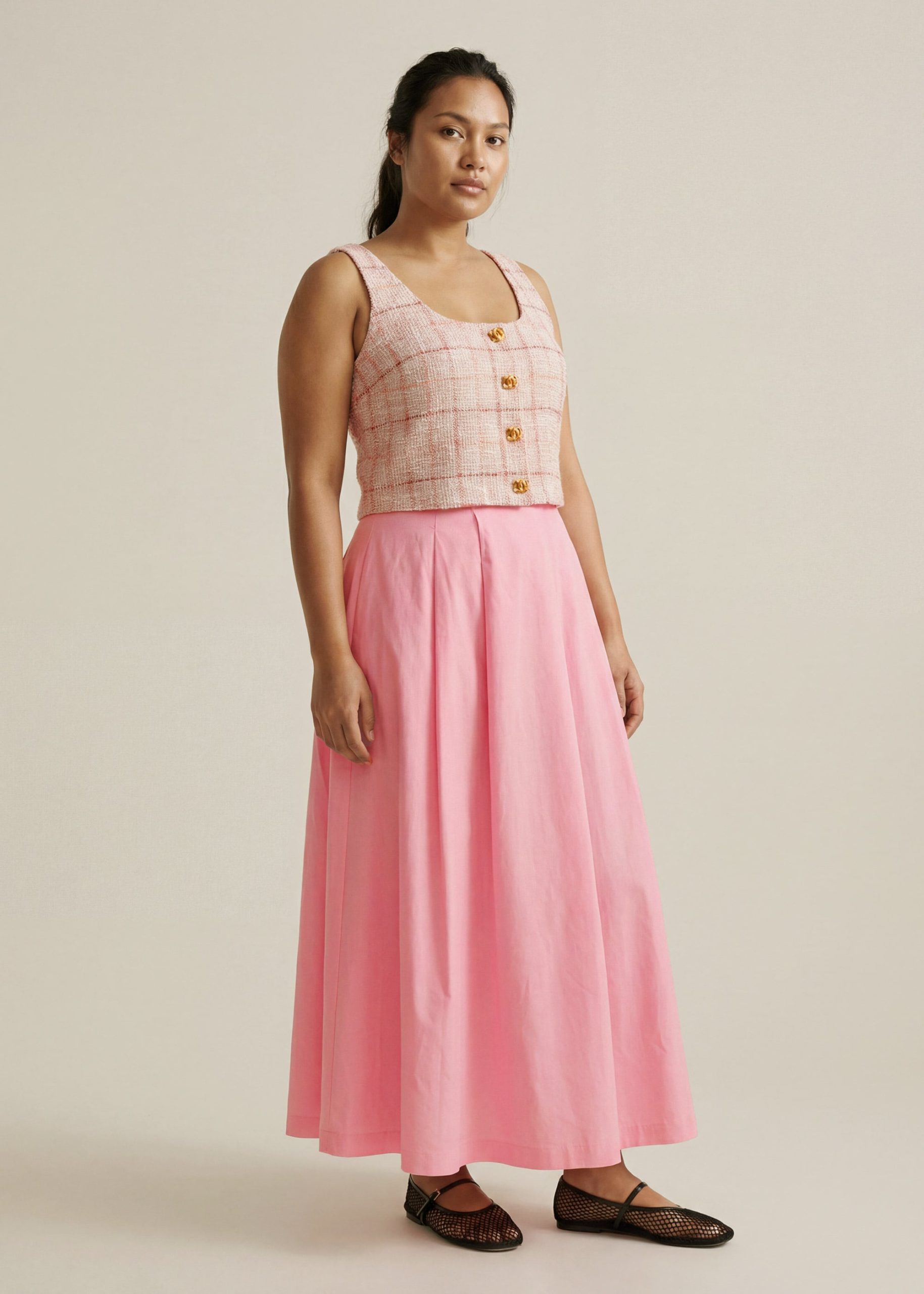 Tweed Boxy Shell Top - Image 12