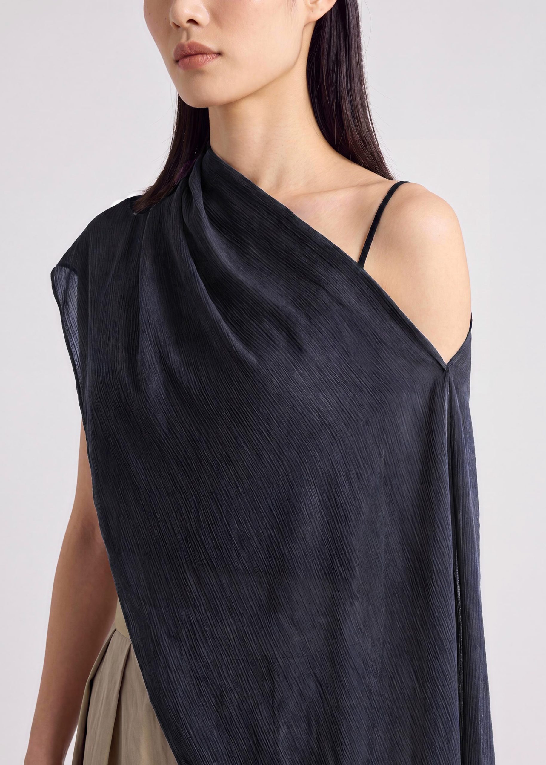 Multi-way Crinkle Satin Scarf - Image 12