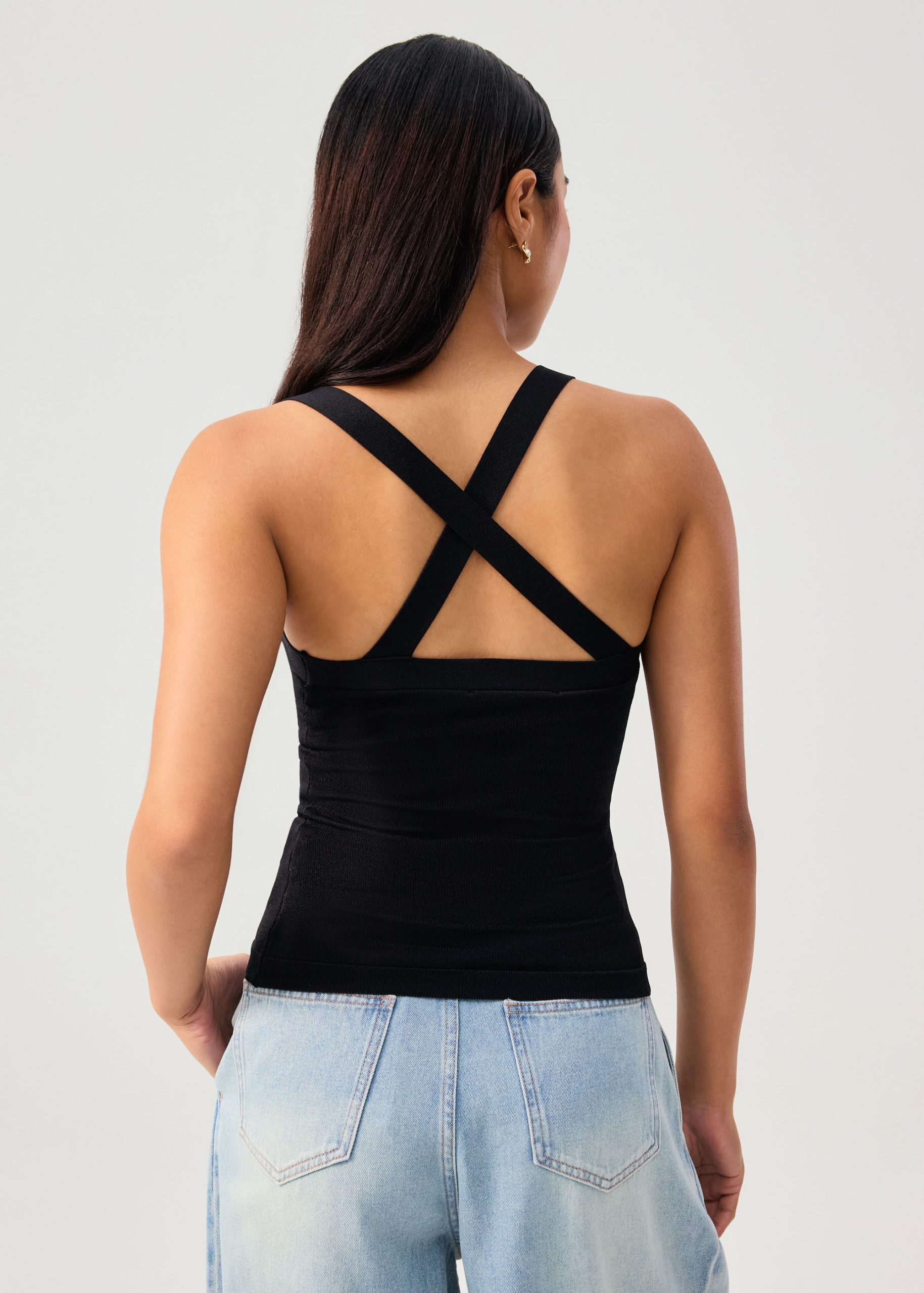 Tola Knit Cross Back Tank Top - Image 4