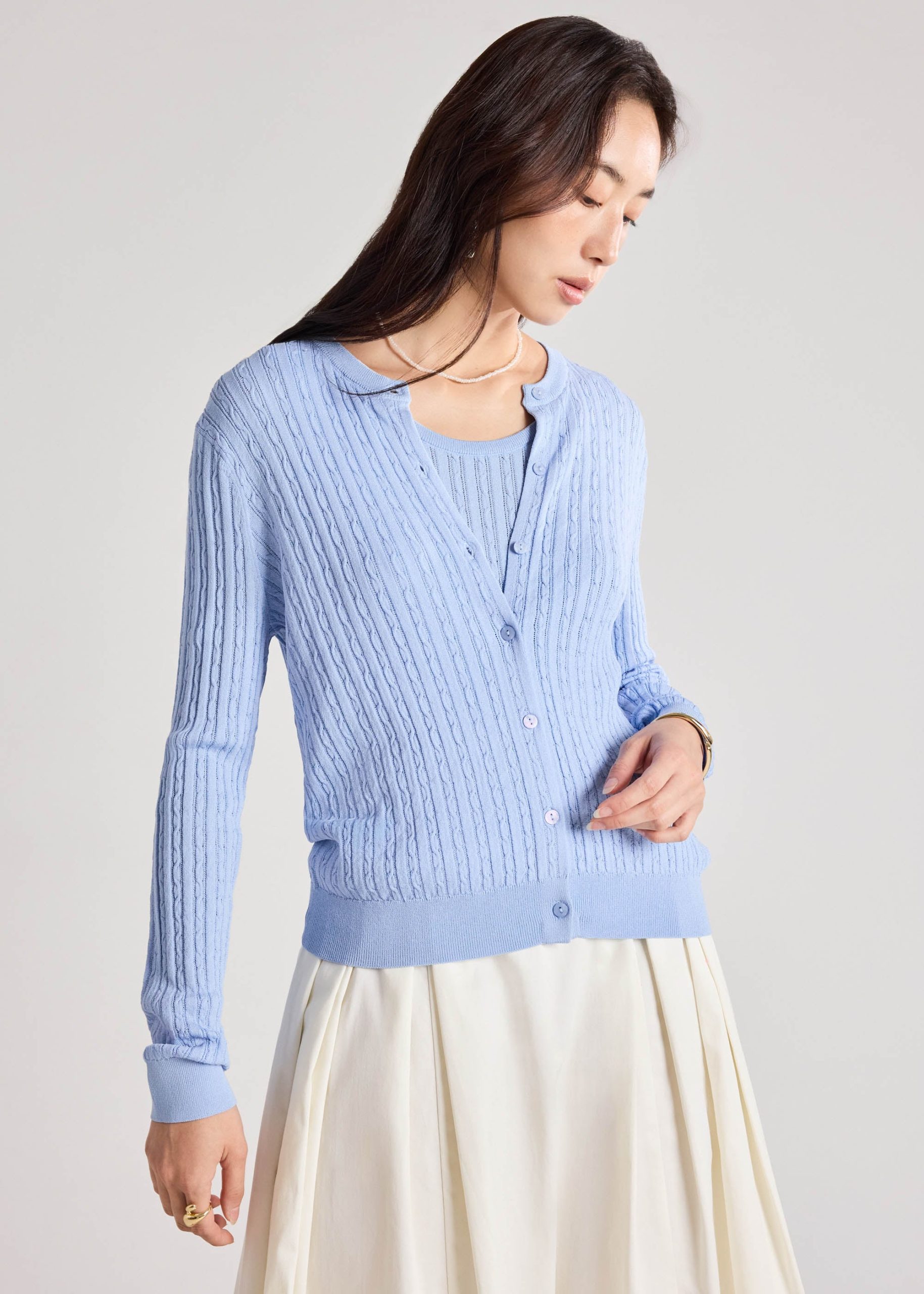 Cable Knit Cardigan - Image 28
