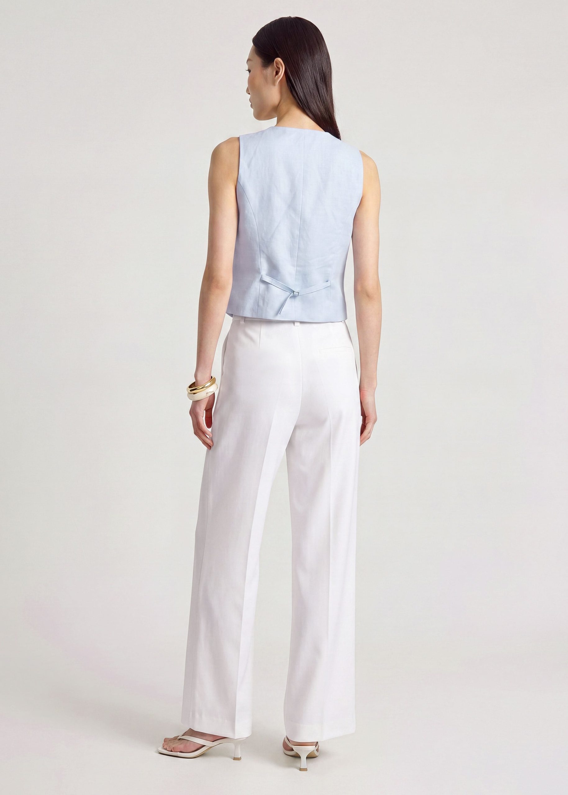 Yuna Premium Linen Vest - Image 18