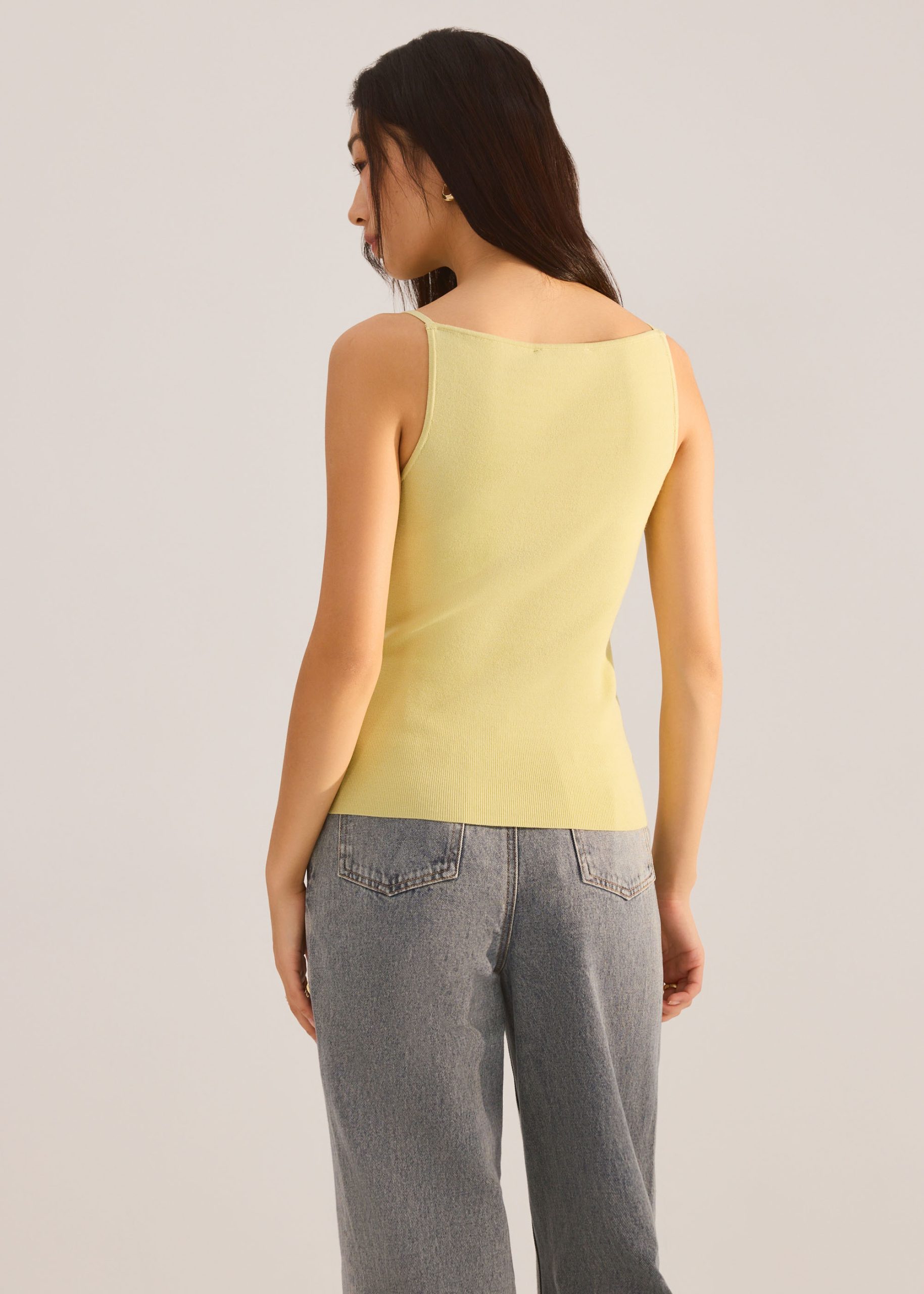 Adele Striped Lyocell Boat Neck Fitted Top - Image 10