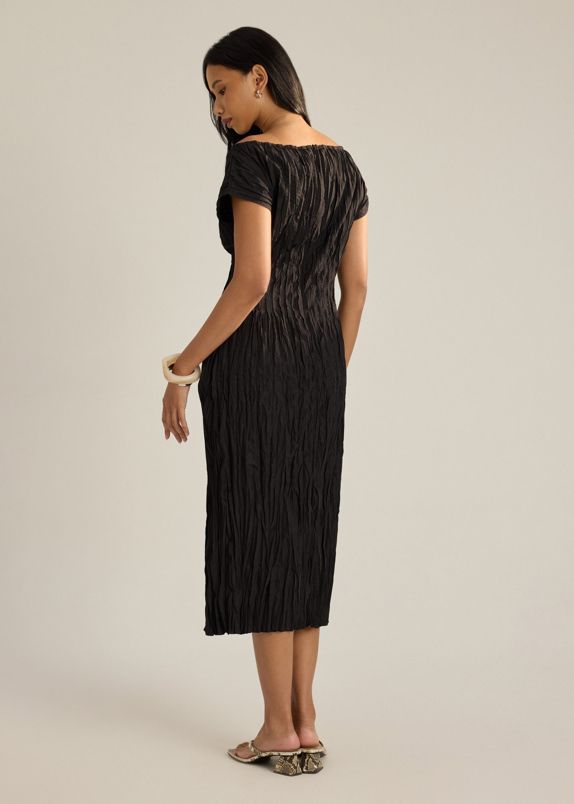 Cleo Multi-way Crinkled Pleats Dress - Image 6