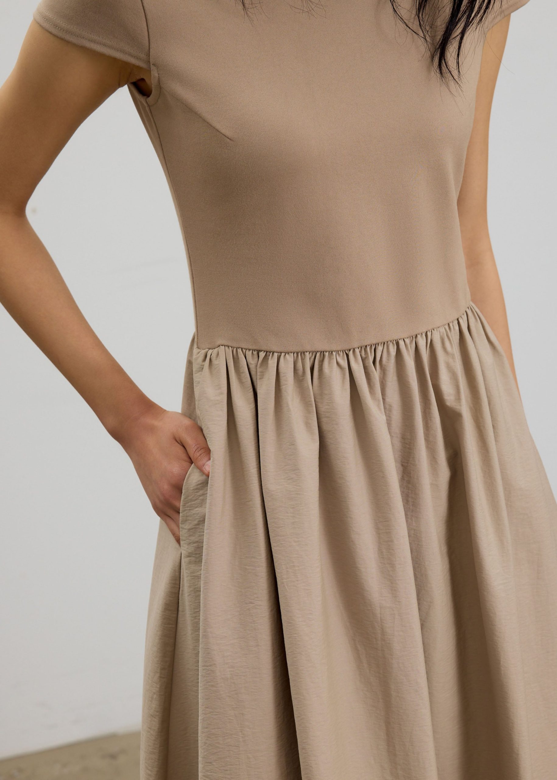 Round Neck Fit & Flare Midaxi Dress - Image 11