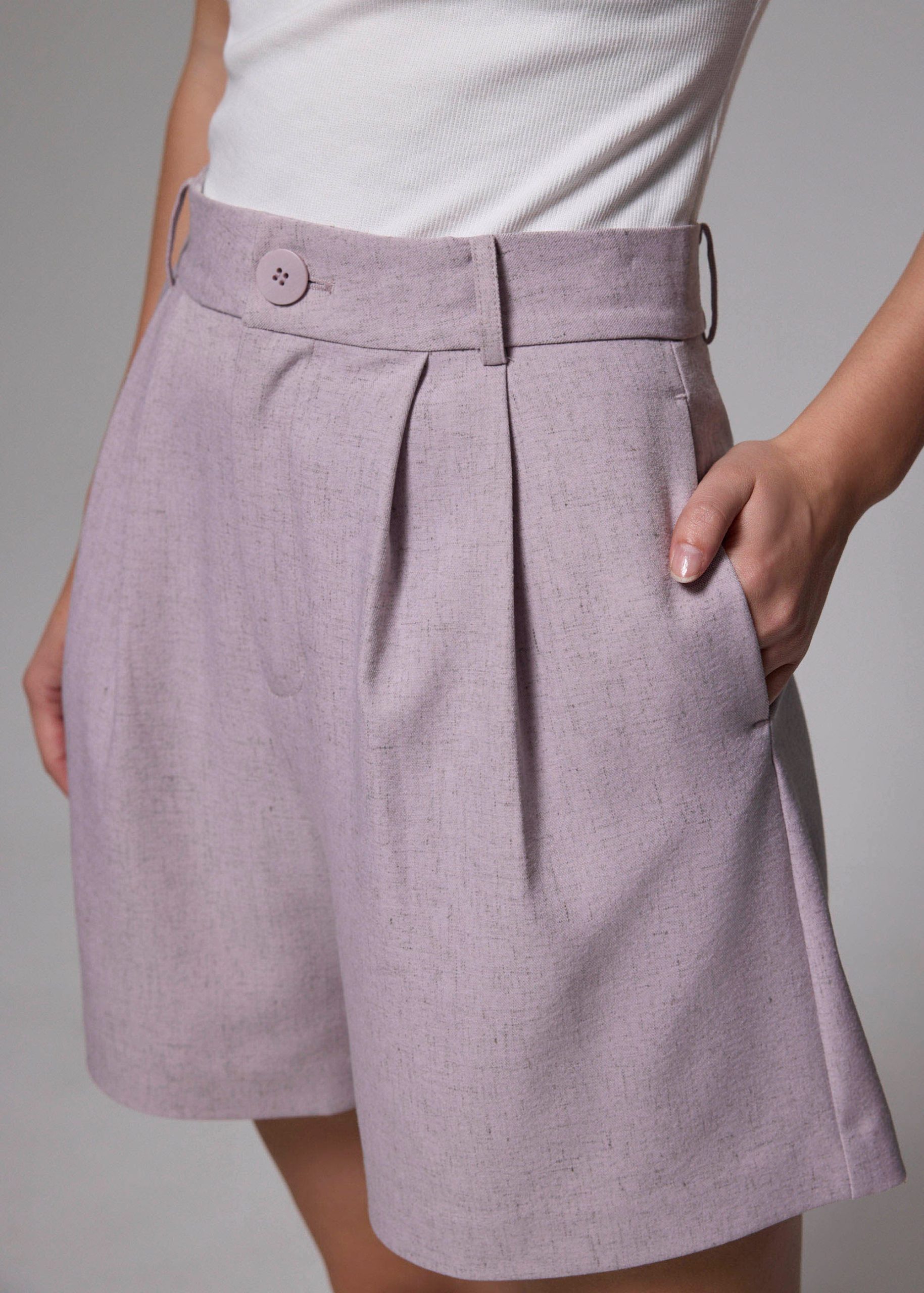 High Waist A-line Shorts