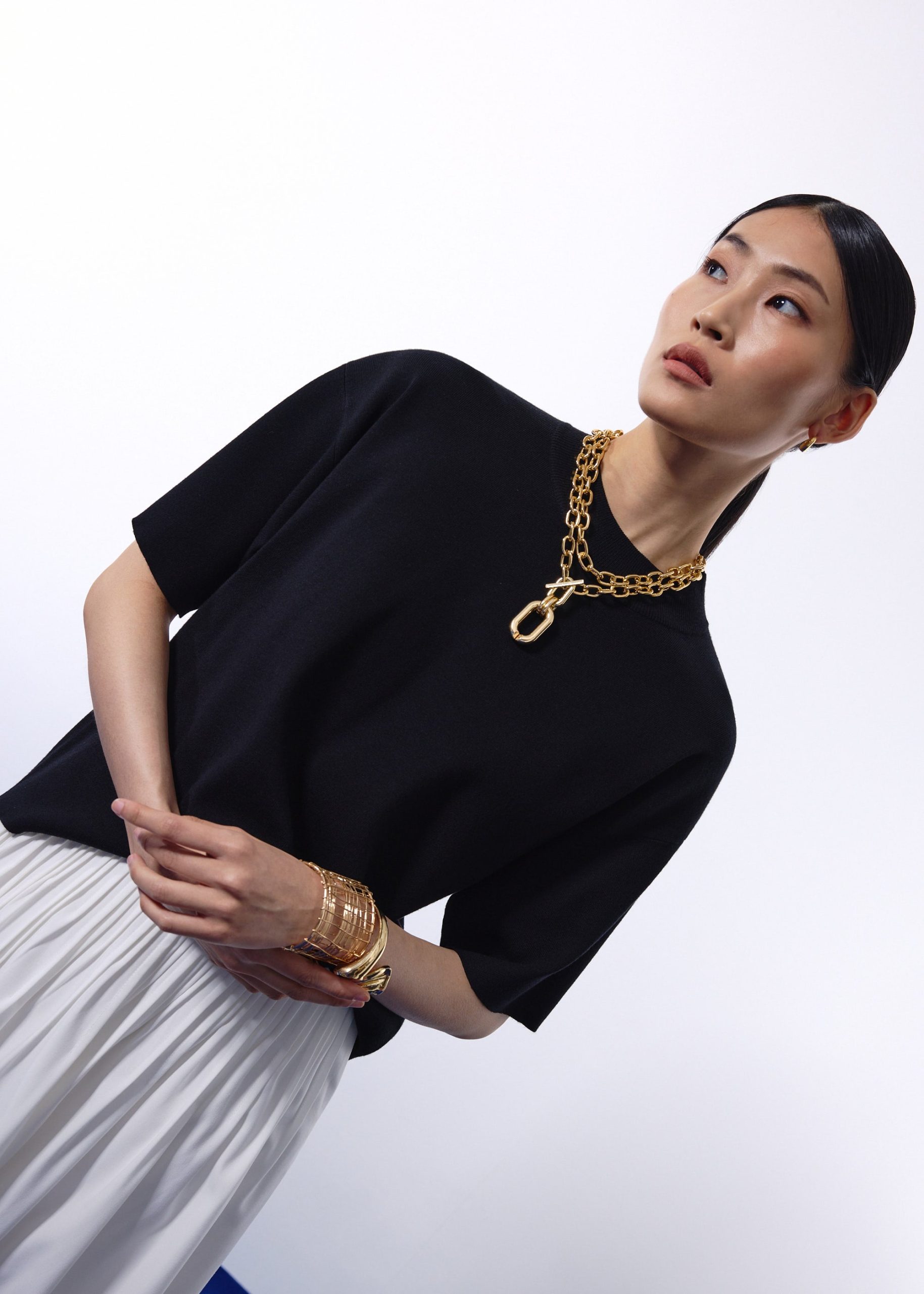 Mia Relaxed Knit Mock Neck Tee - Image 5