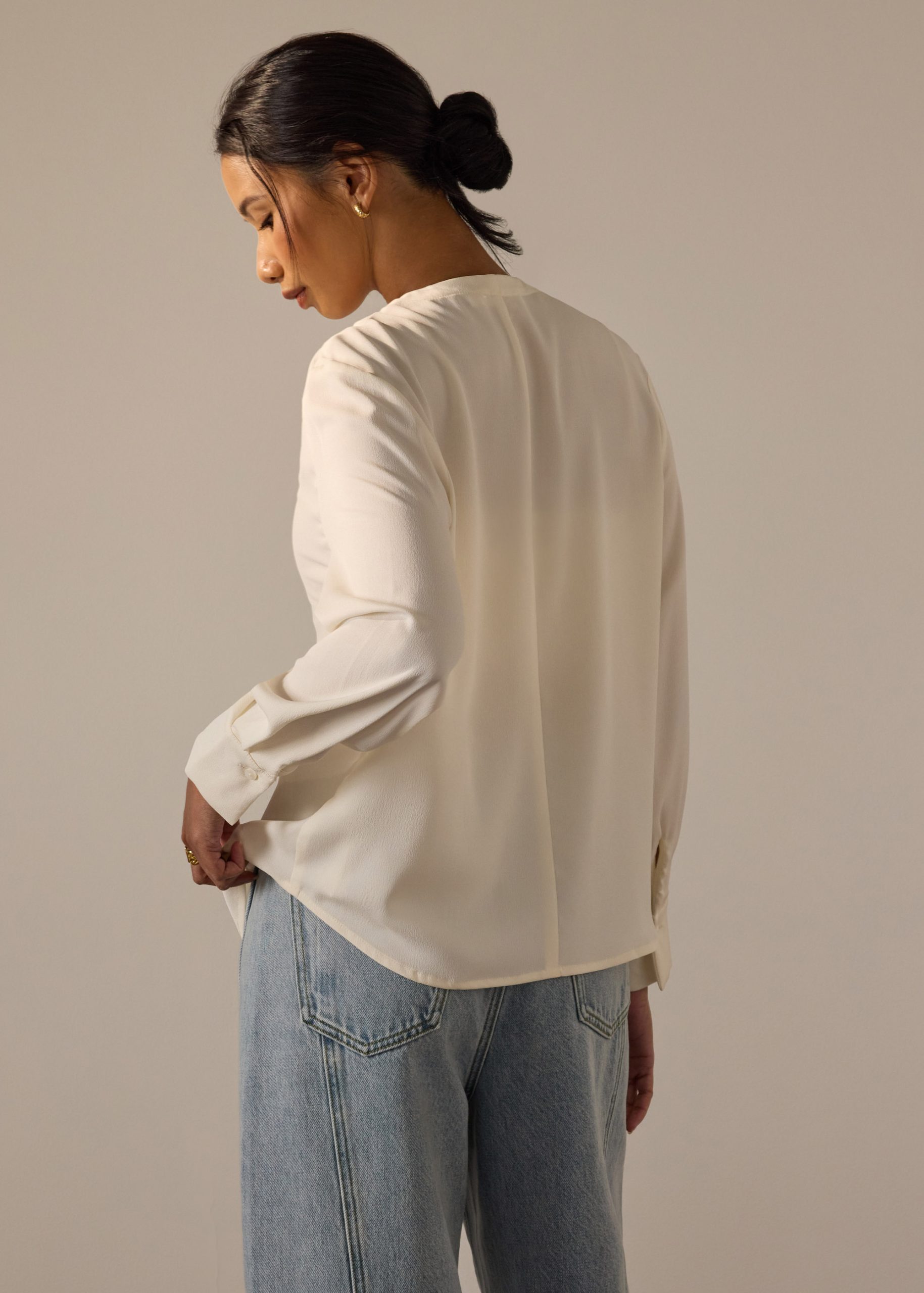 Kriti RuchedReady® Crepe Satin Blouse - Image 6