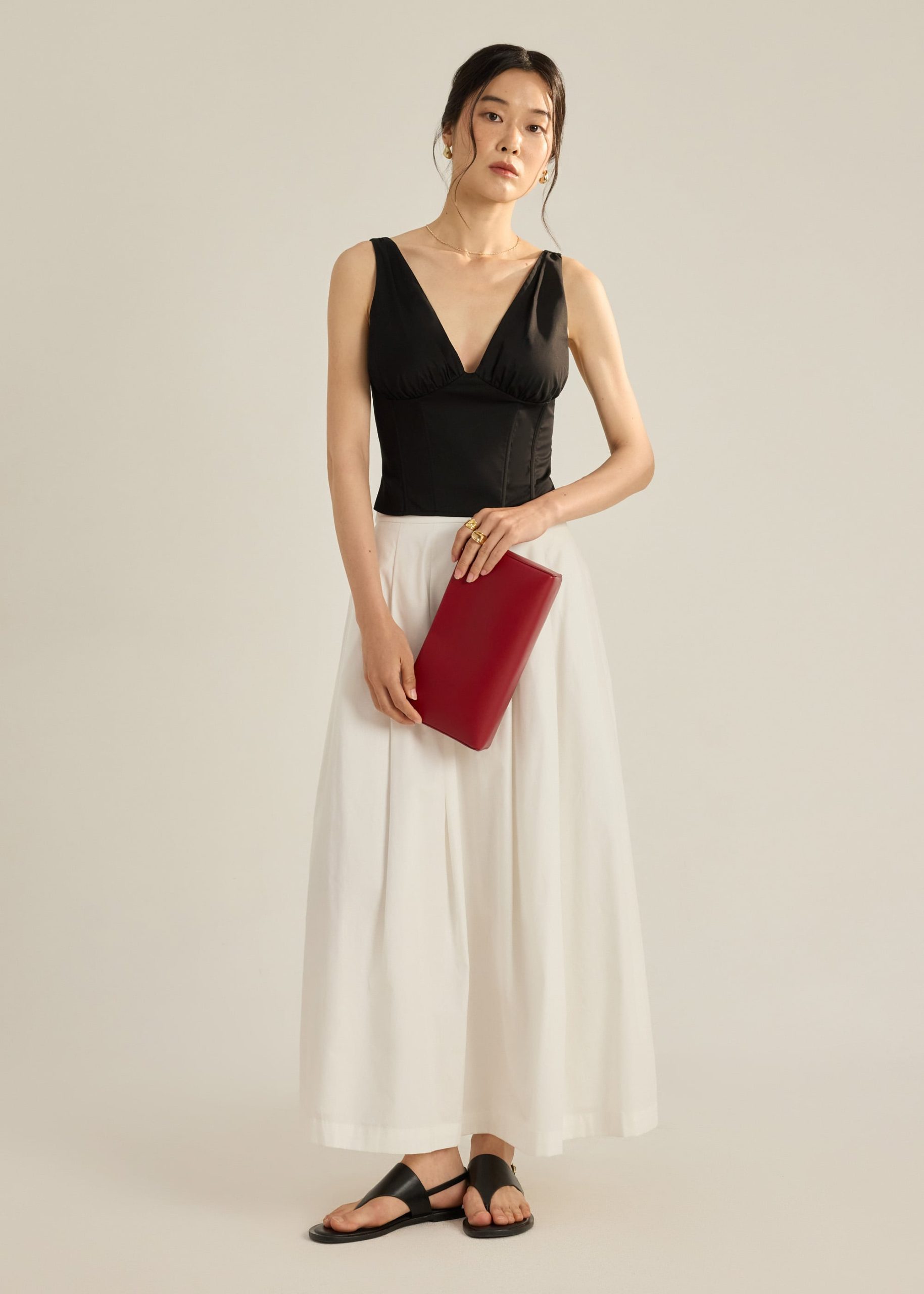 BraFree by LB Cotton Plunge Camisole