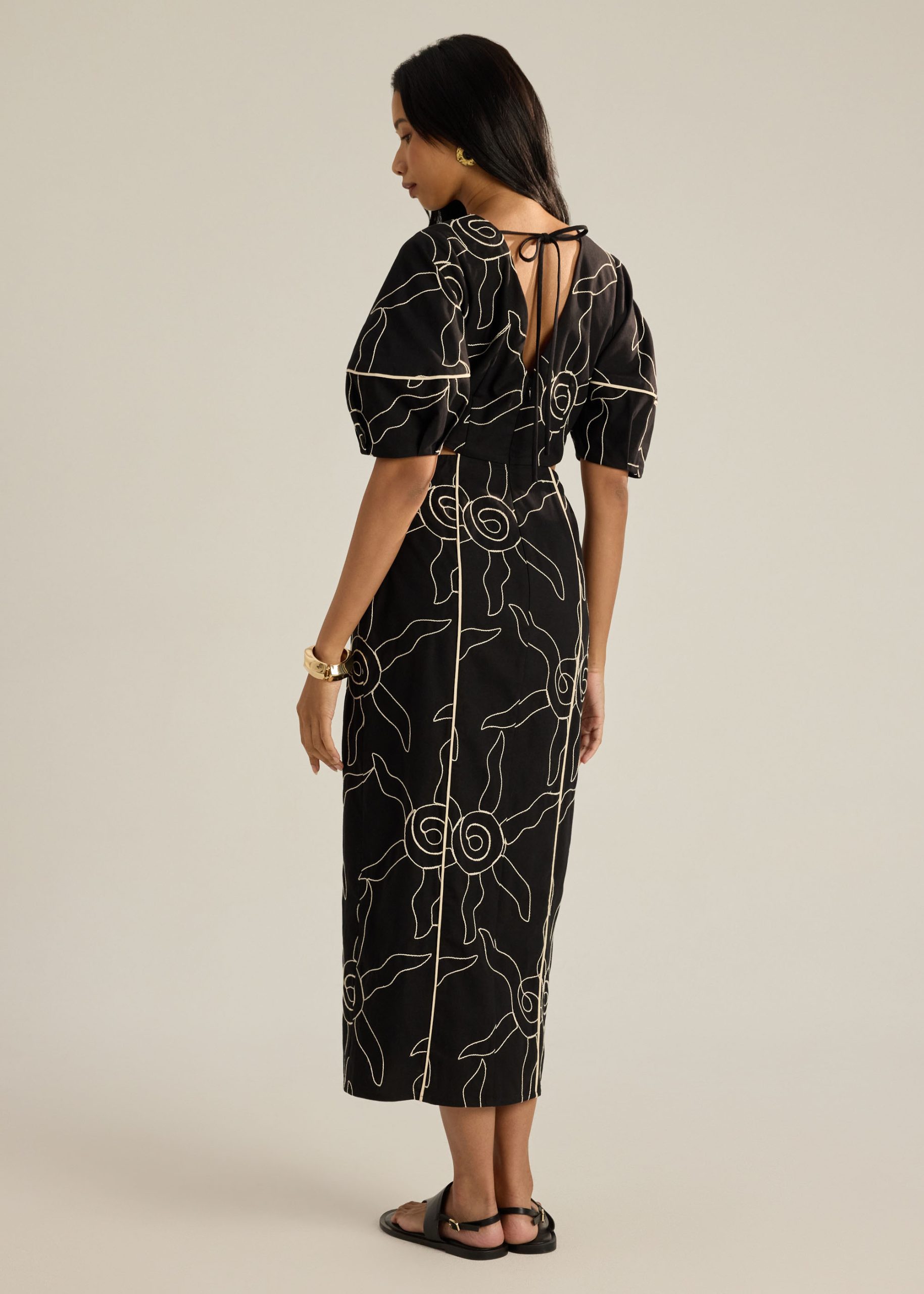 BraFree by LB Cut Out Dress in Coastal Charm Embroidery - Image 6