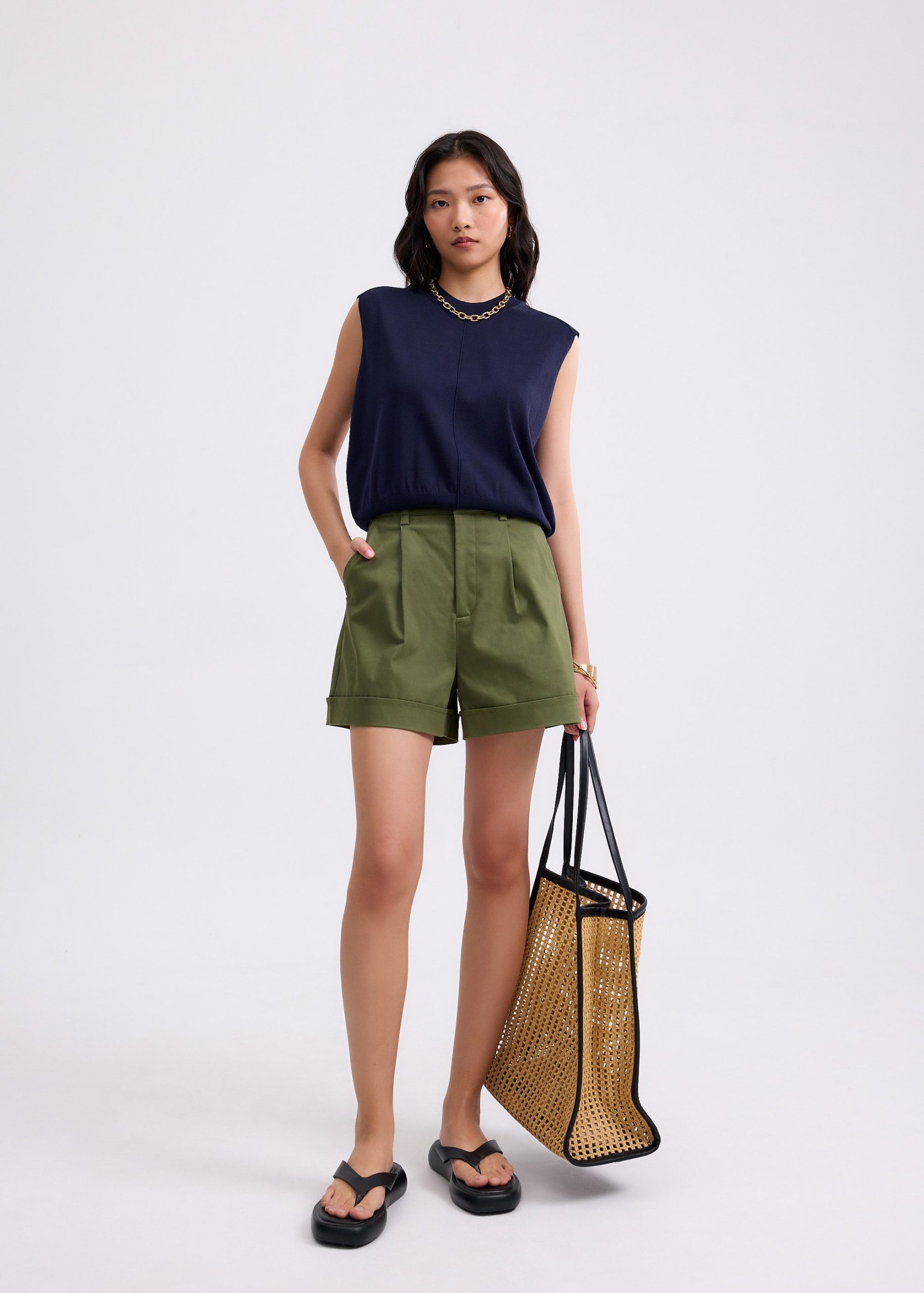 Gracie Knit Round Neck Tank Top - Image 8