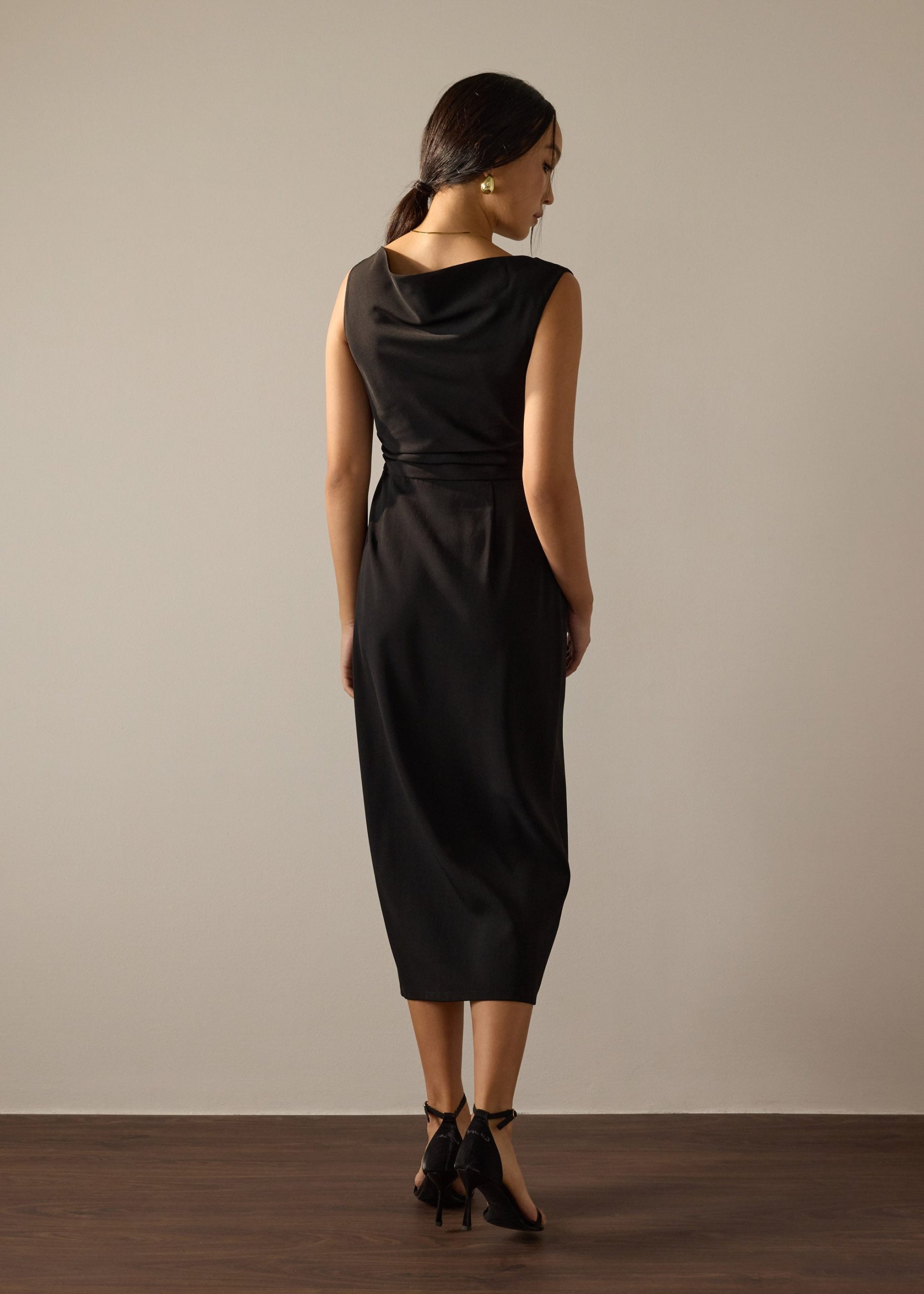 Elaine Multi-way Melange Column Midaxi Dress - Image 5