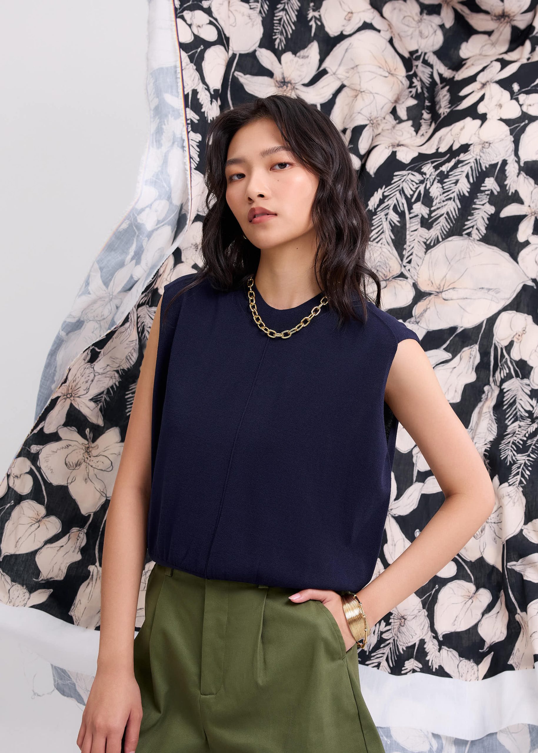 Gracie Knit Round Neck Tank Top