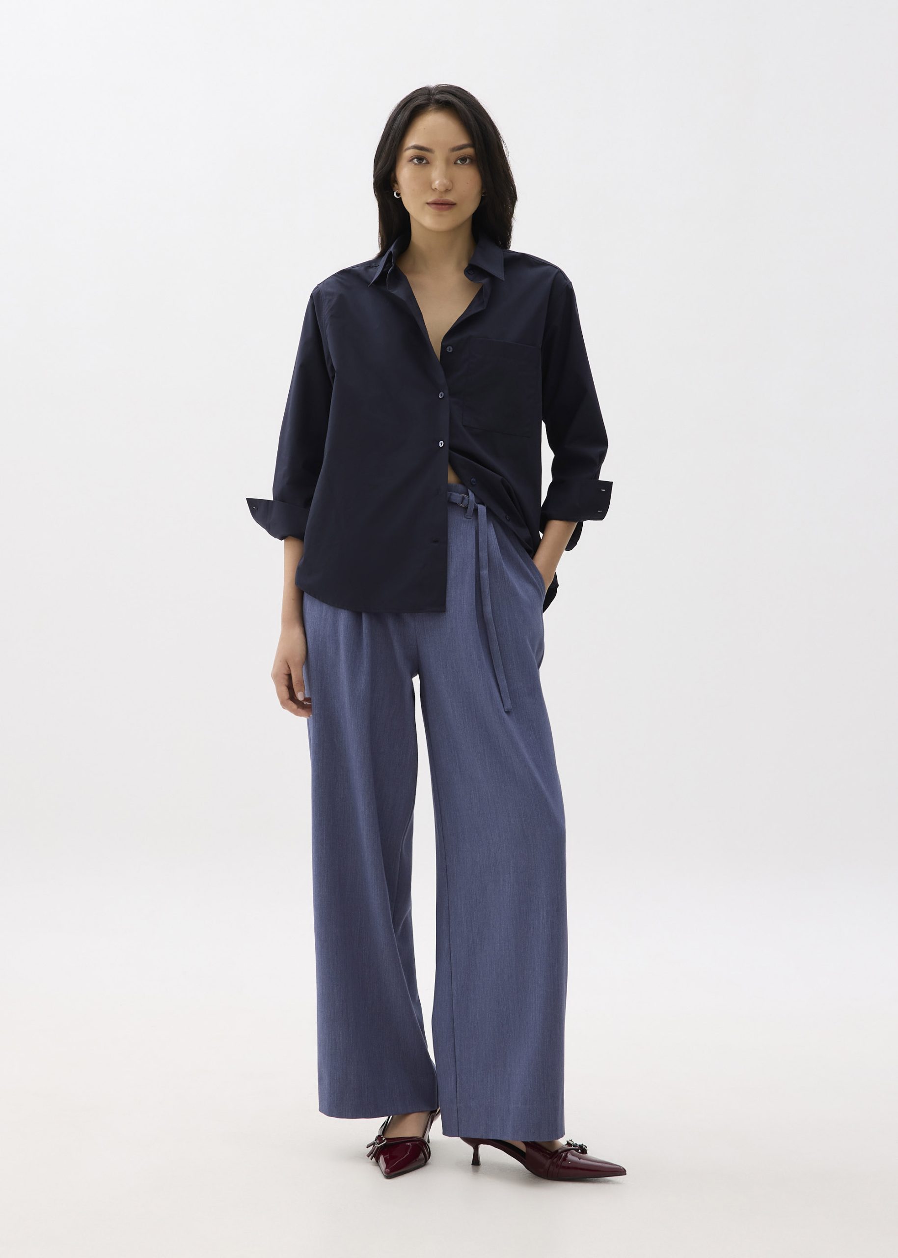 Leggy??Mayumi Elastic Pleated Wide Leg Pants - Image 13