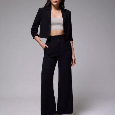 Fitted Crop Knit Camisole Top