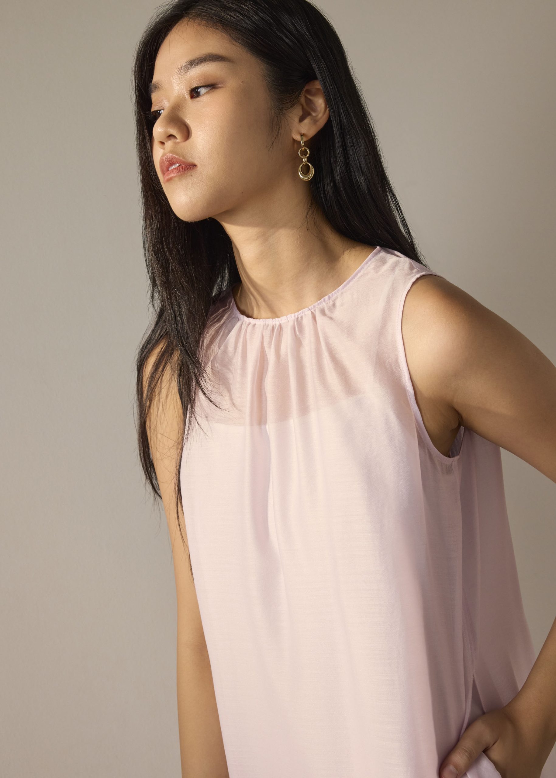 Mirei Organza Column Dress - Image 10