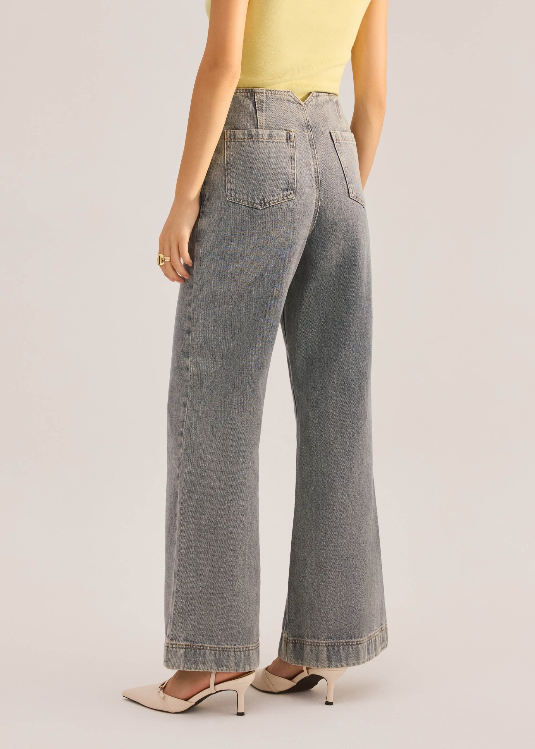 Leggy??Tricia Denim High Waist Kick Flare Jeans - Image 11
