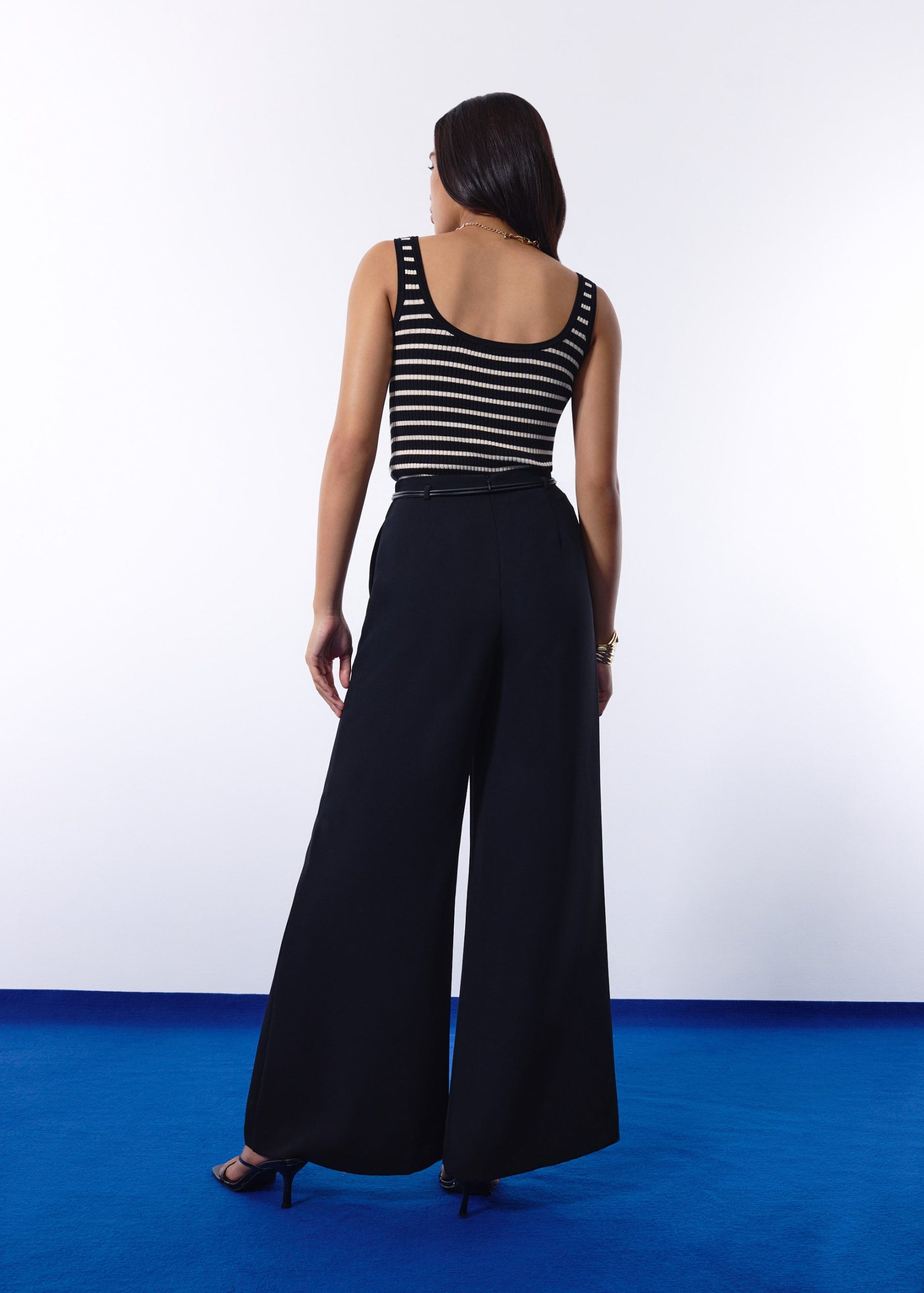 Leggy??Jules Tailored Crepe Palazzo Pants - Image 6
