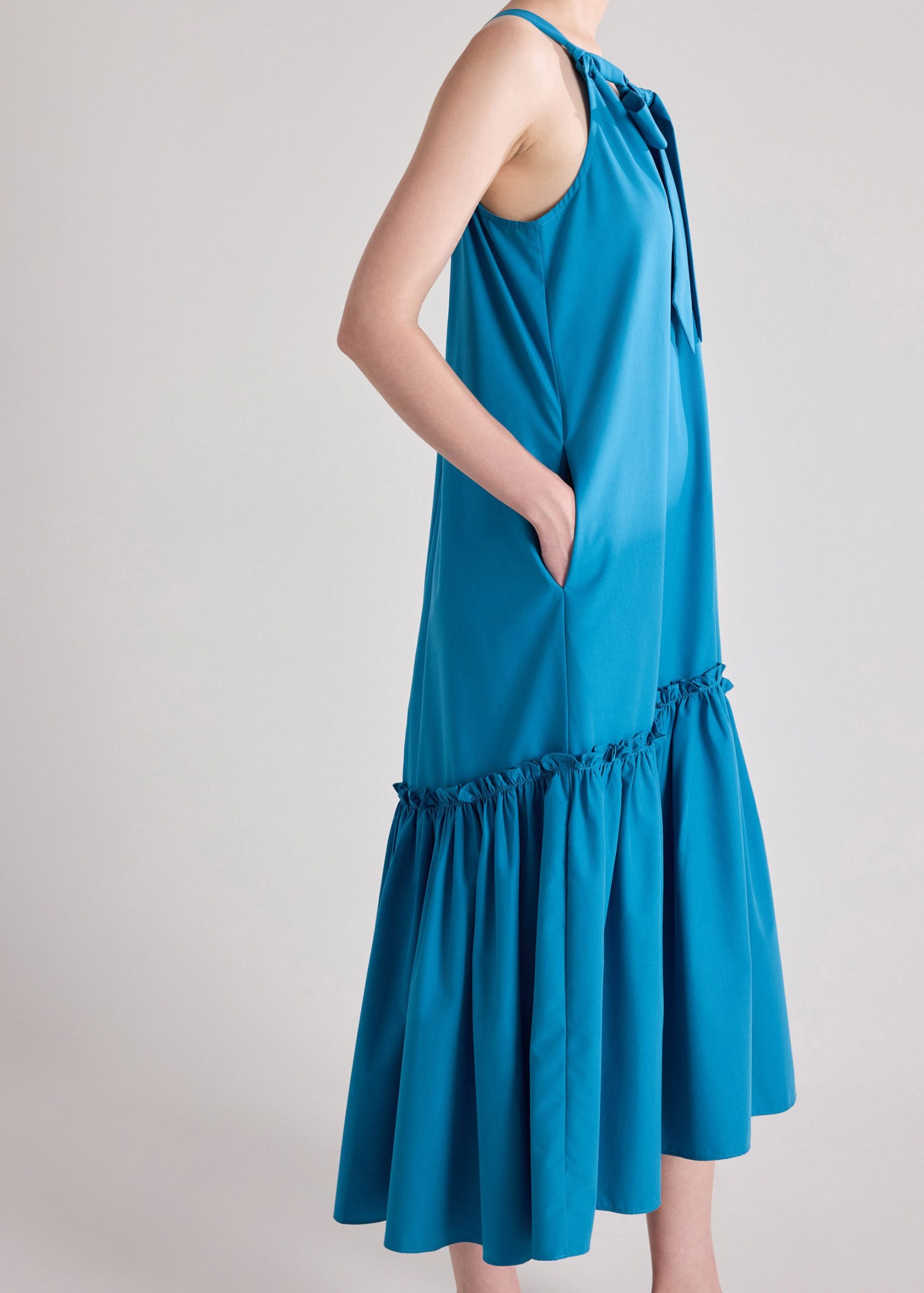 V-neck Trapeze Dress - Image 16