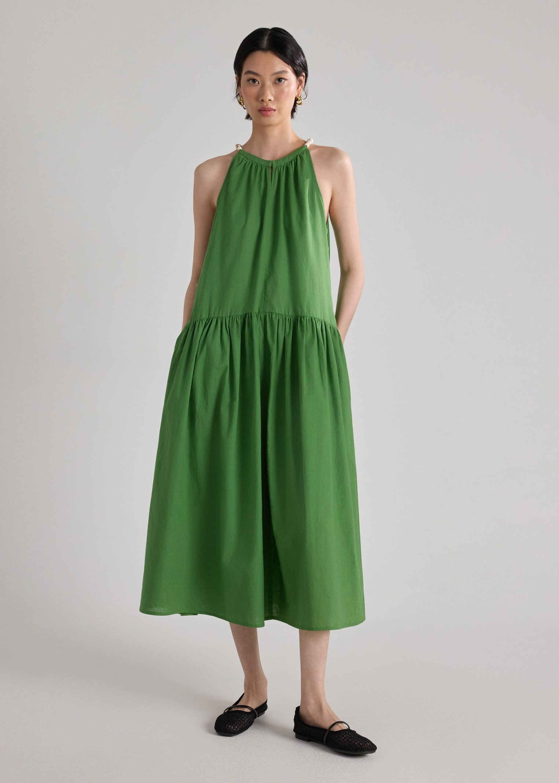 Coastal Beads Trapeze Dress