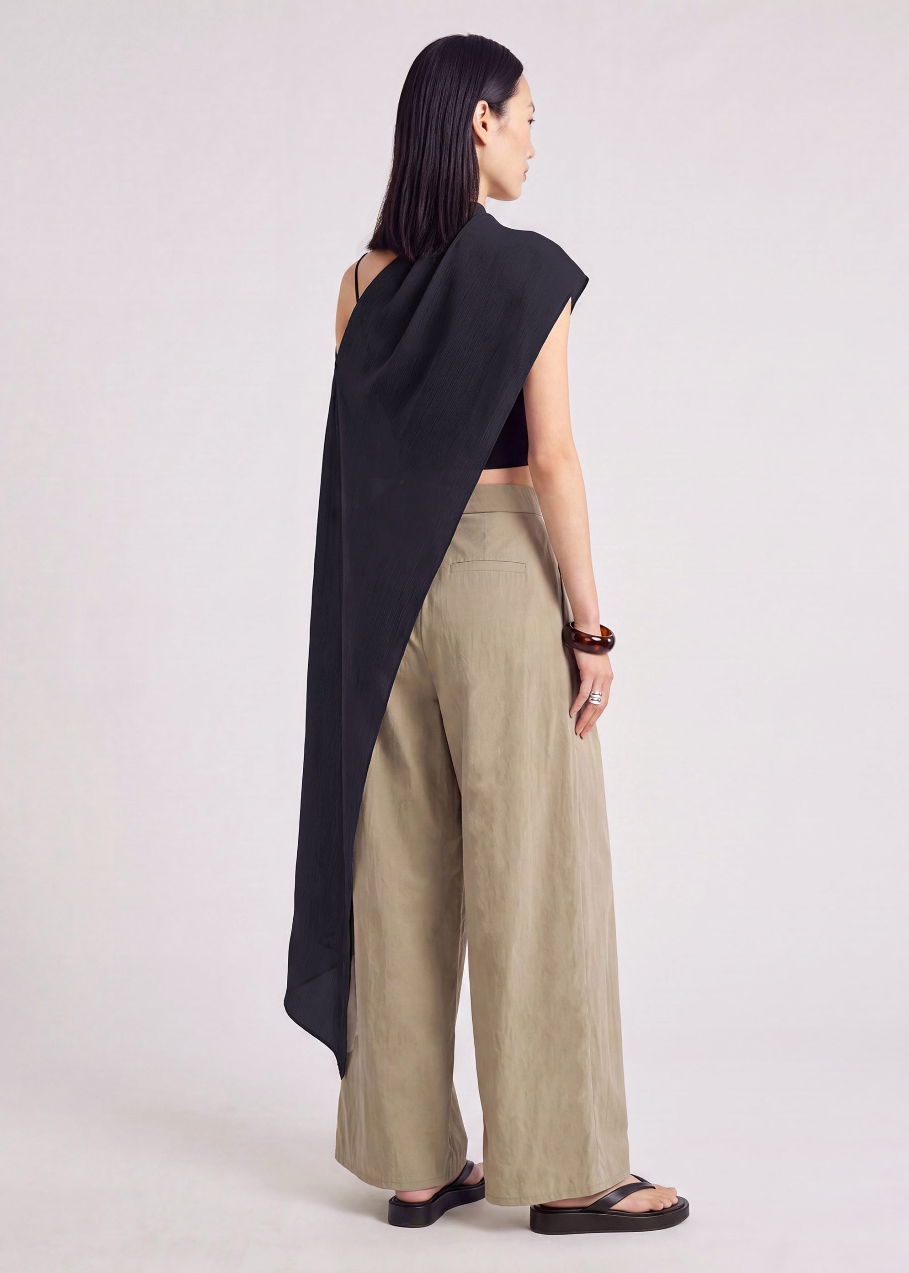 Multi-way Crinkle Satin Scarf - Image 10