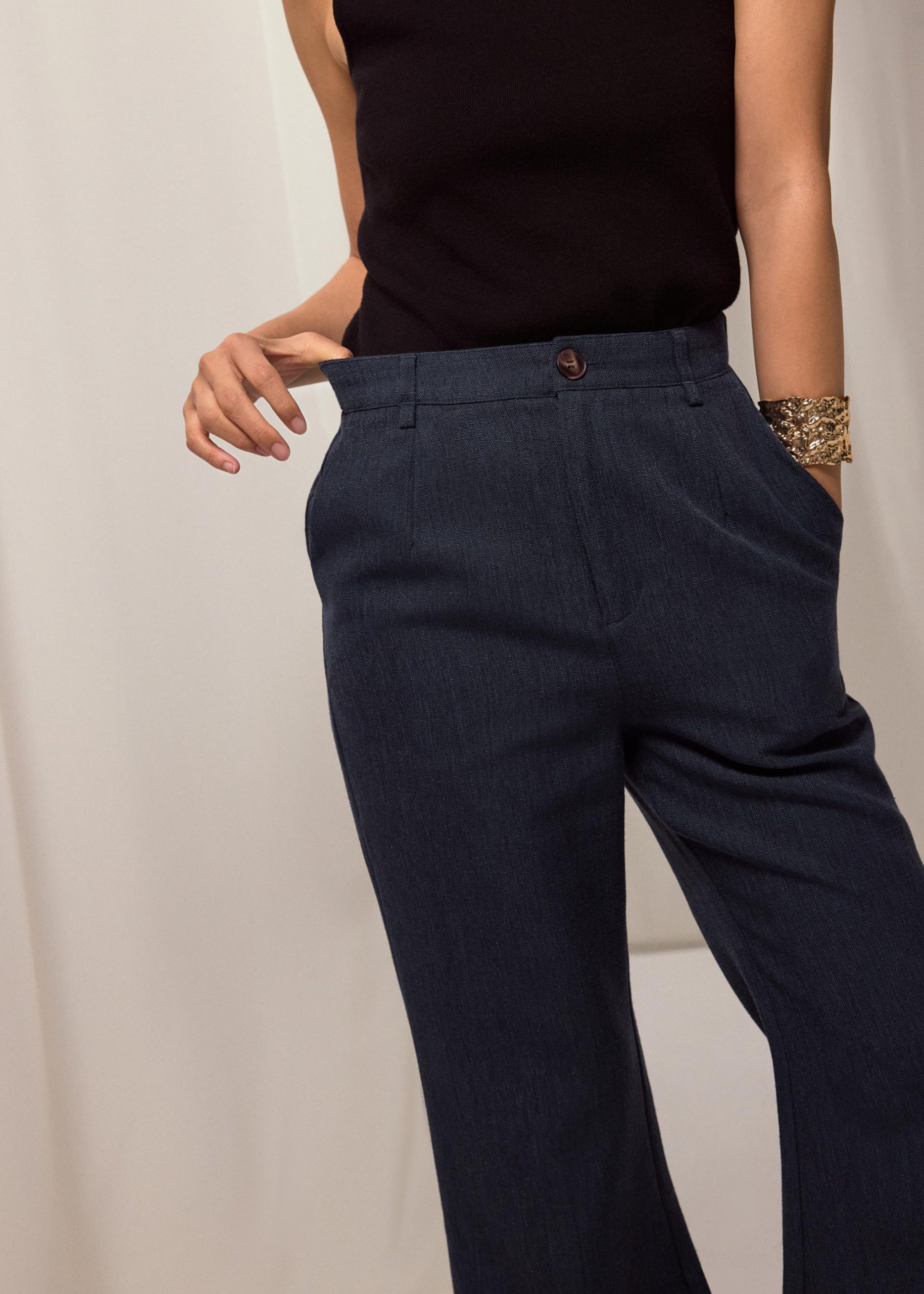Leggy??Pvara Textured Flare Pants - Image 8