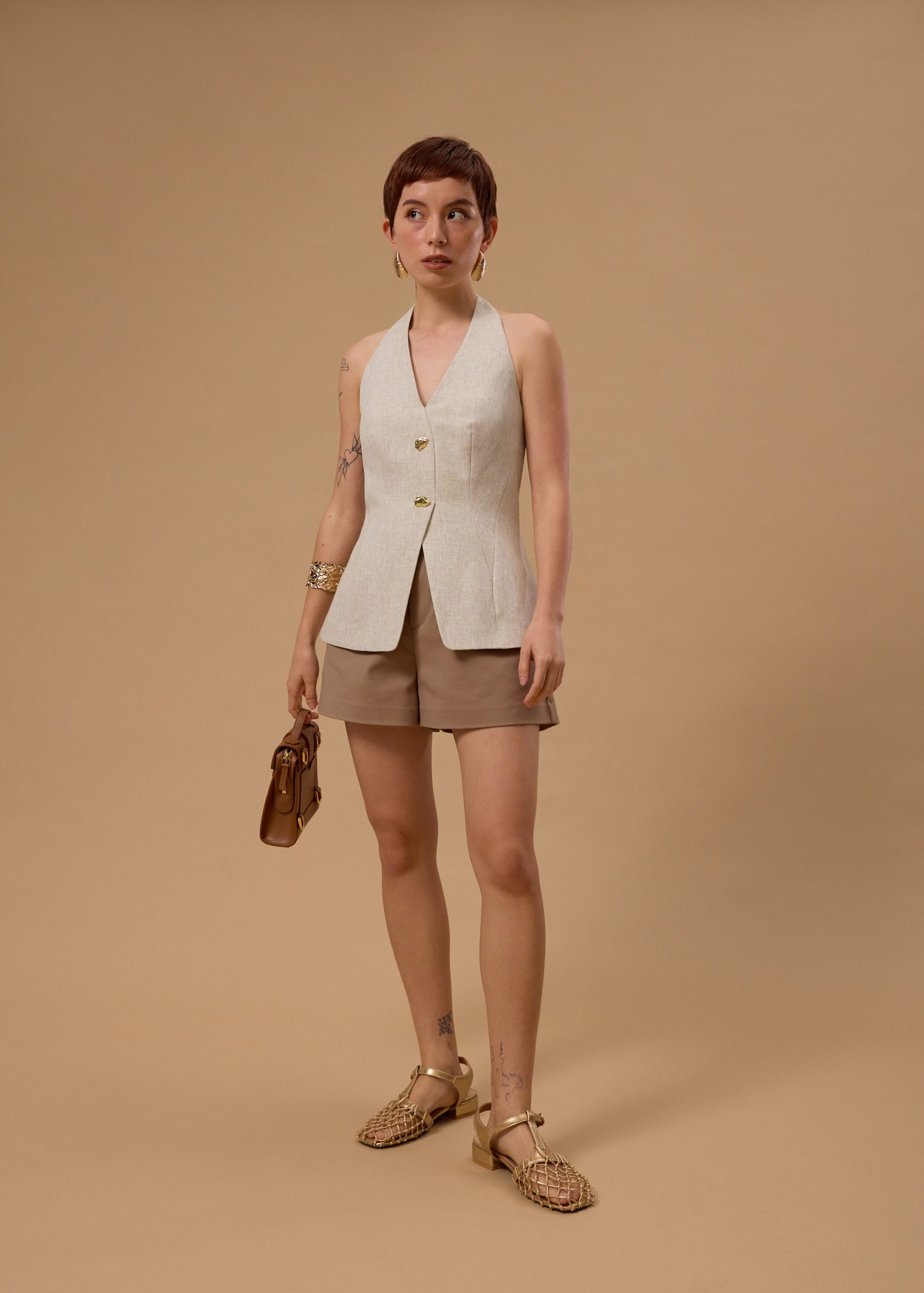 BraFree by LB Amarantha Halter Tunic Top - Image 3