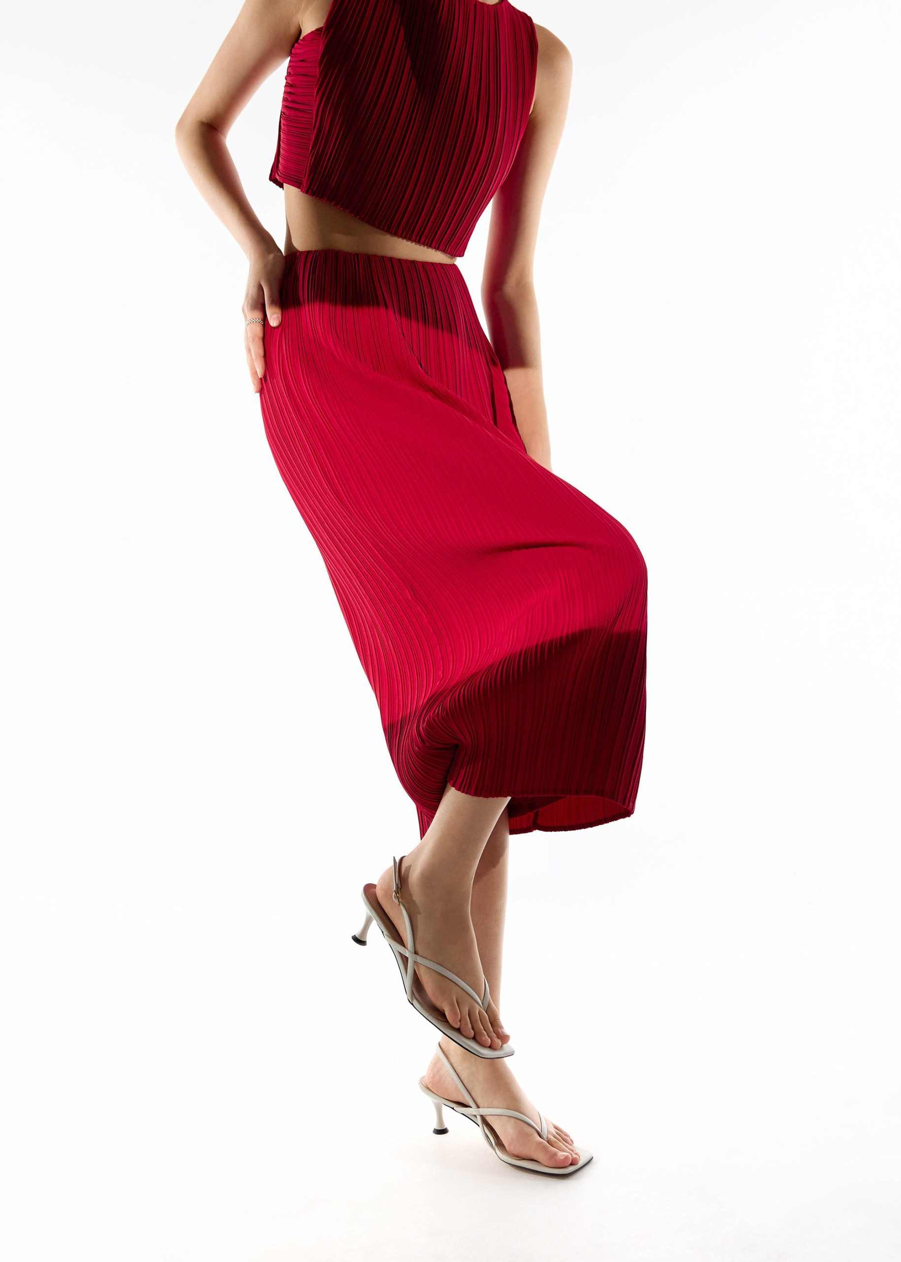 Gym Pleated Column Midi Skirt - Image 32