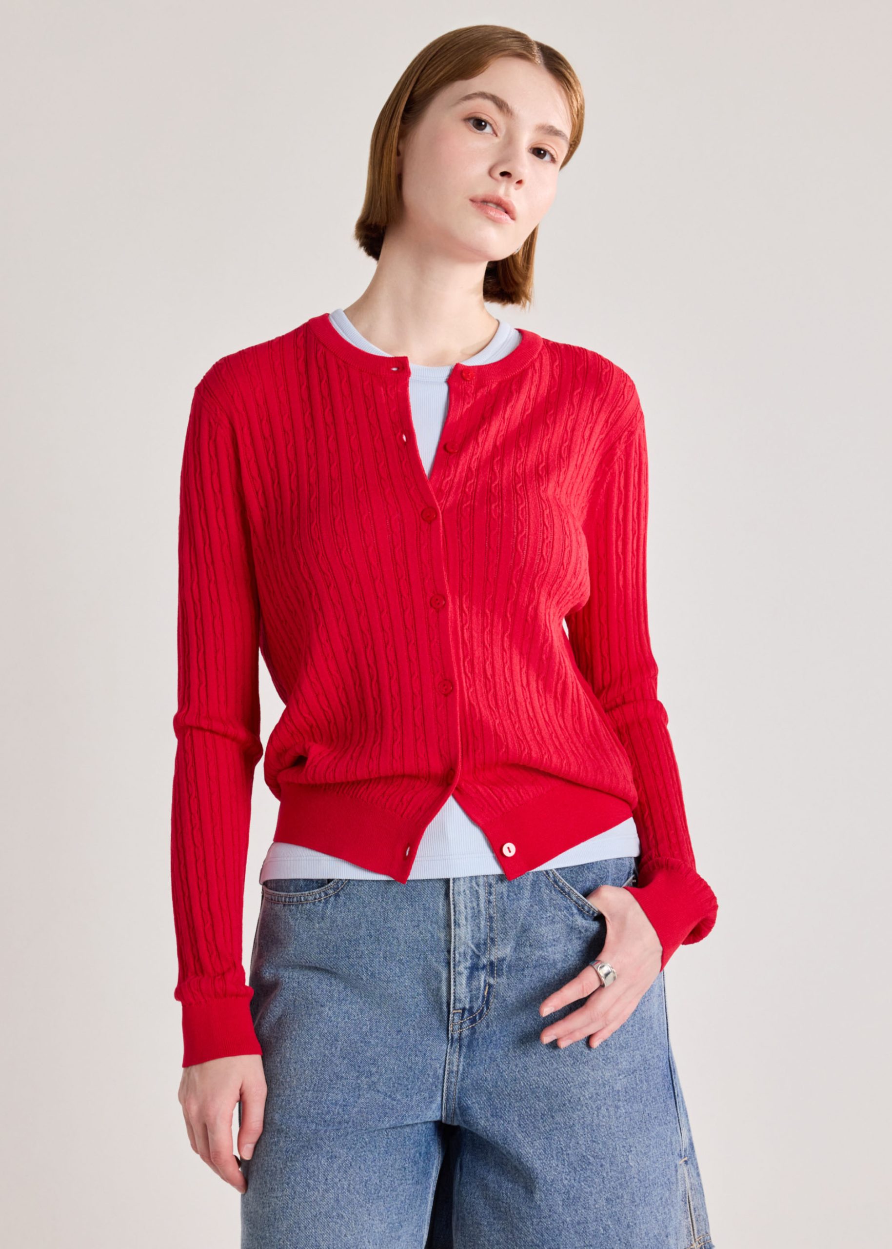 Cable Knit Cardigan - Image 21