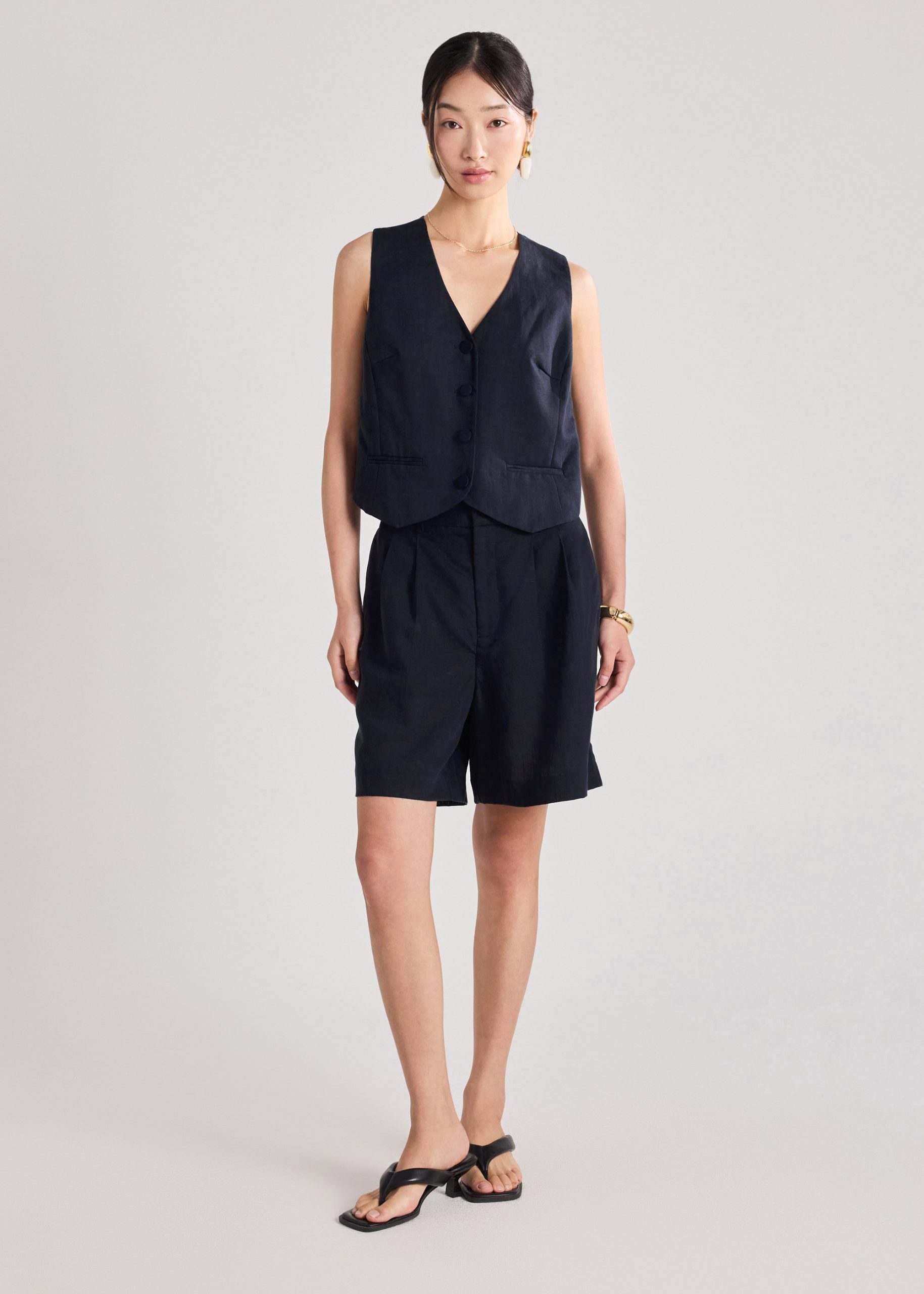 Yuna Premium Linen Vest - Image 15