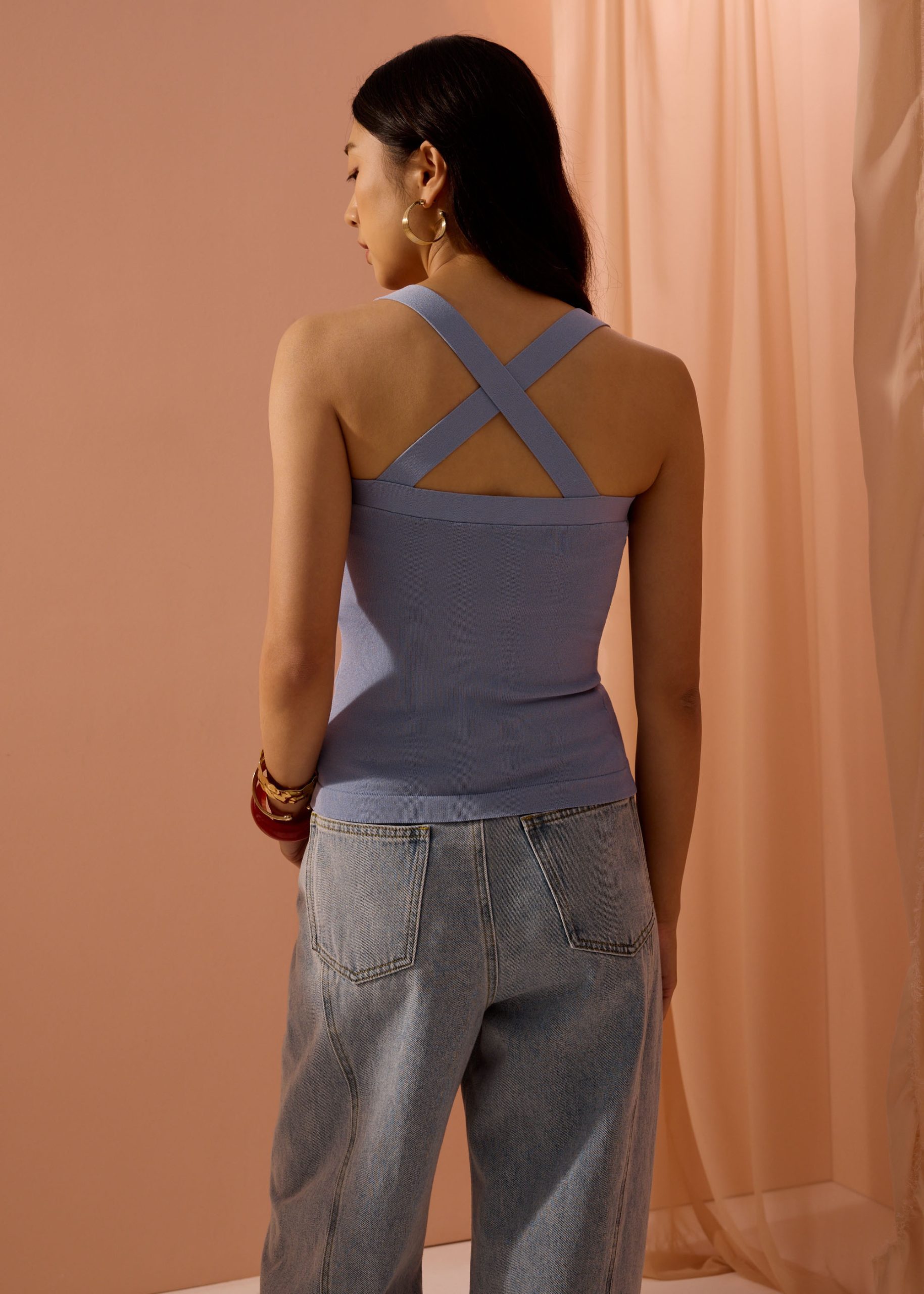 Tola Knit Cross Back Tank Top - Image 24