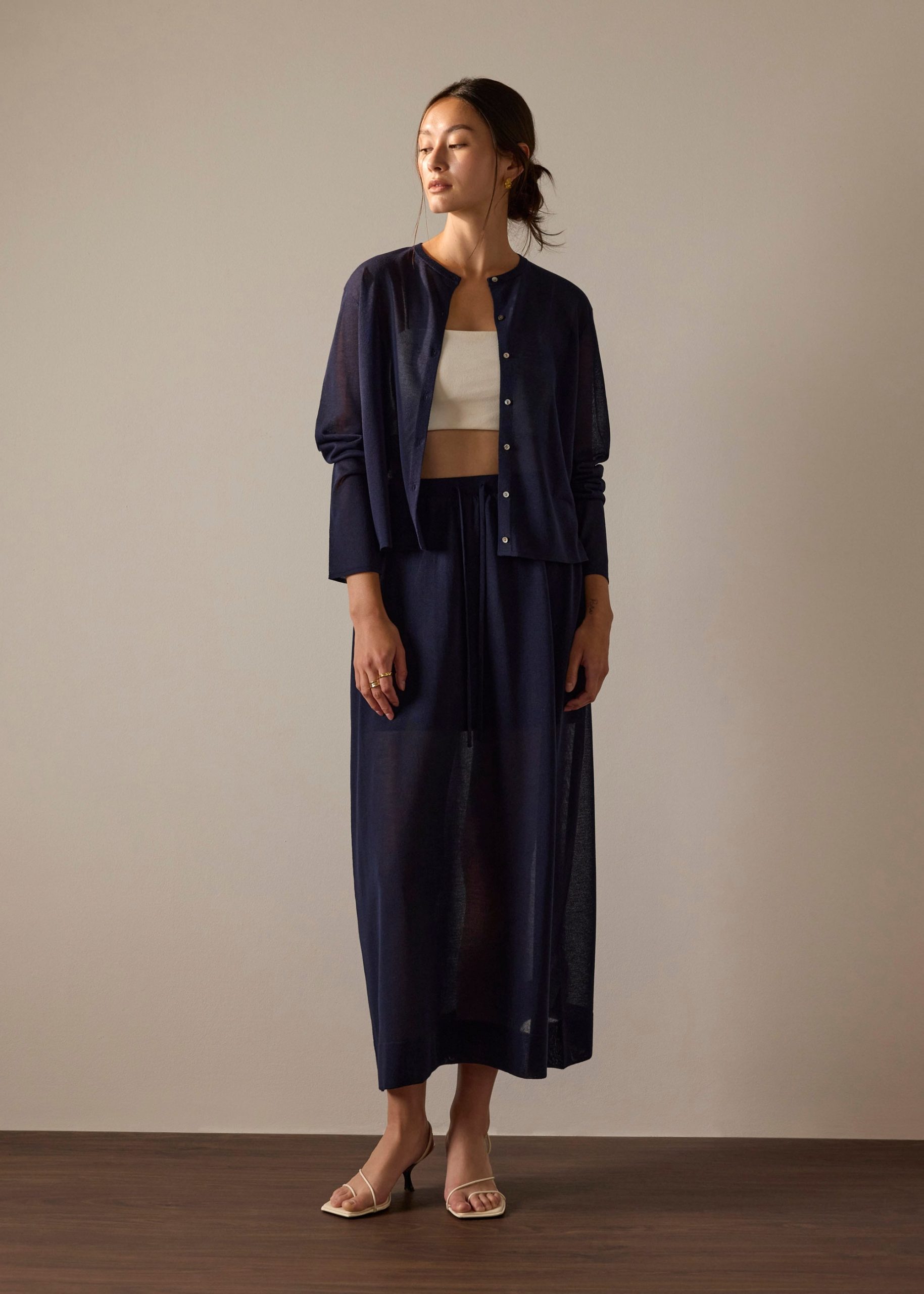 Rocio Sheer Knit Cardigan - Image 7